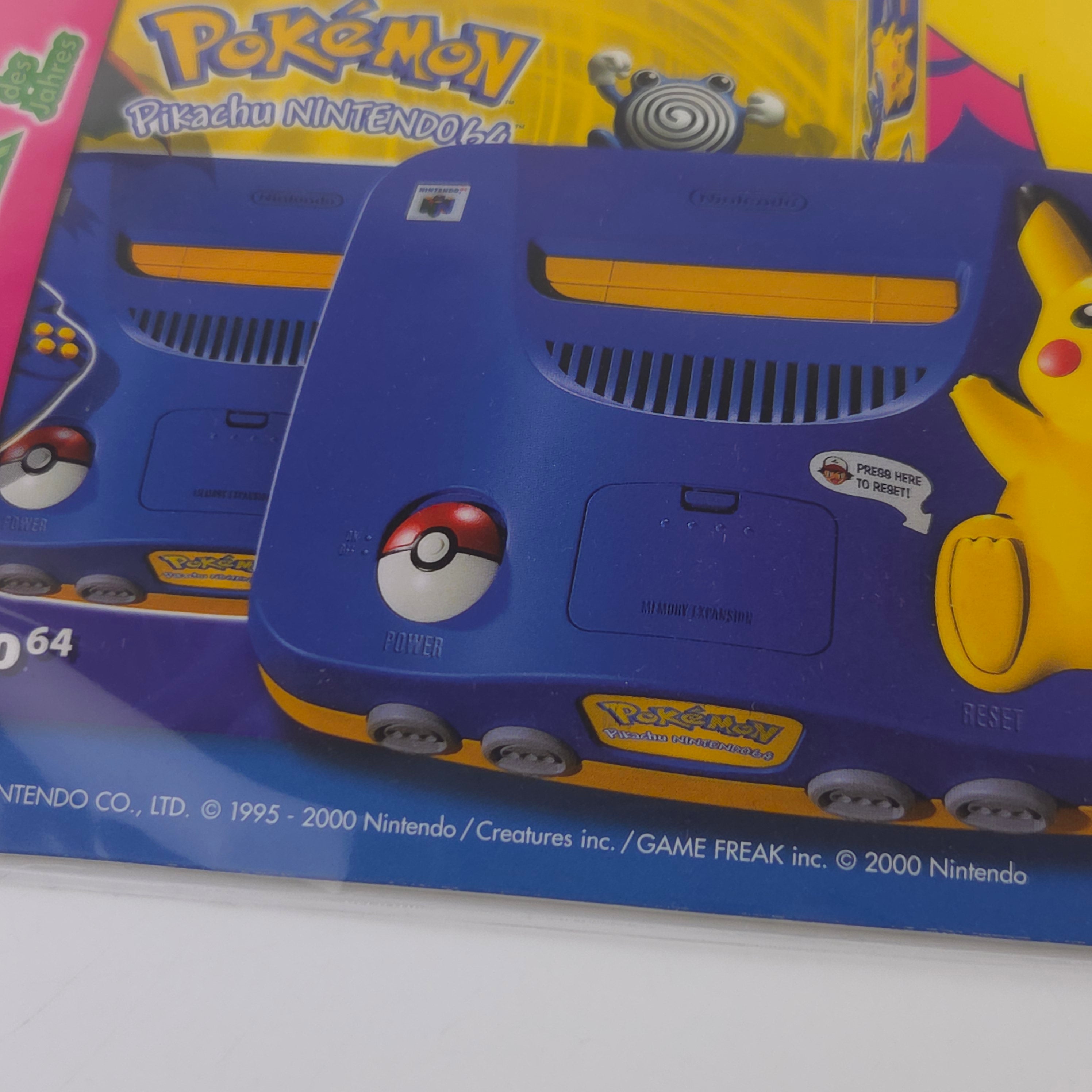 Nintendo 64 Promo Banner Weihnachten Pokemon Pikachu Sign