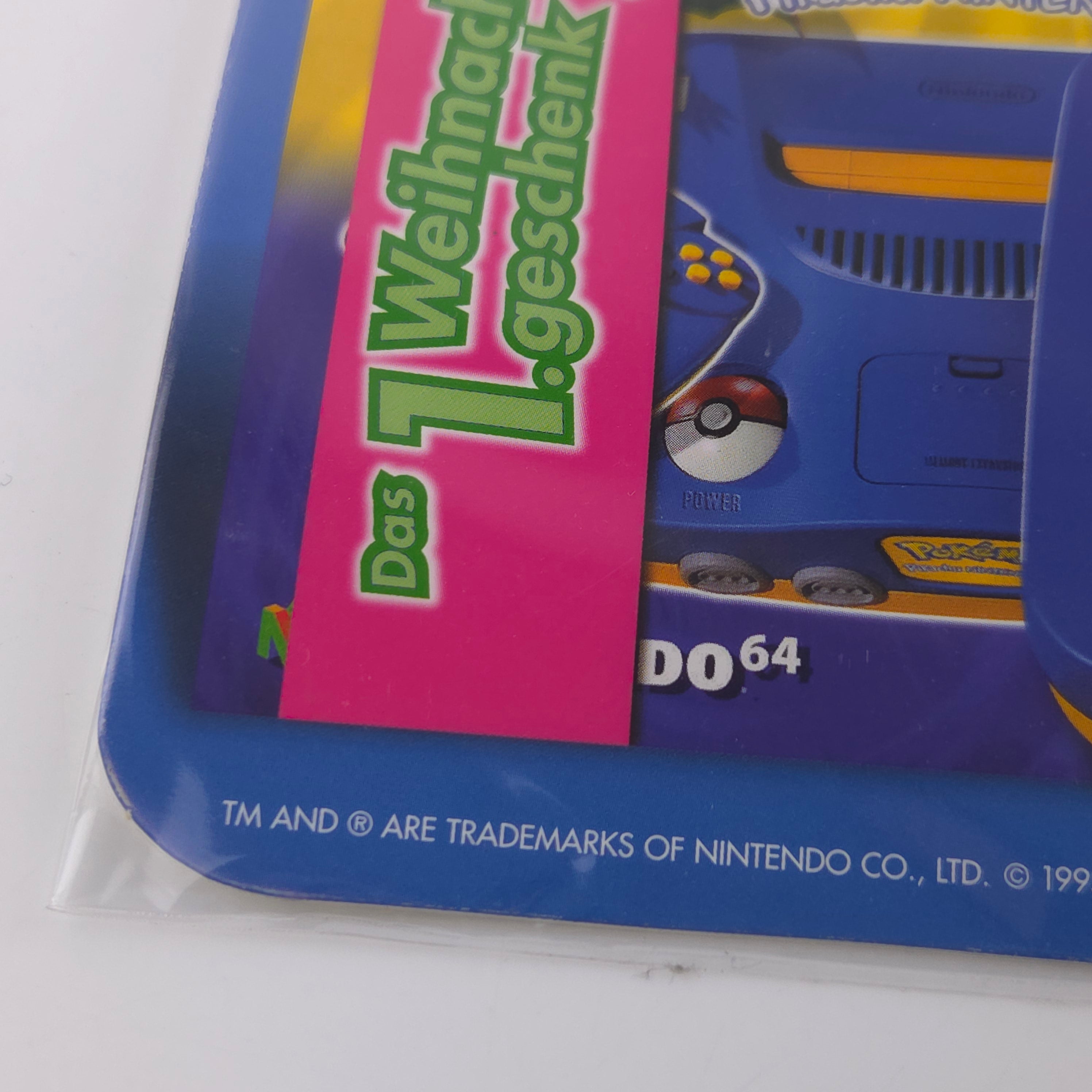 Nintendo 64 Promo Banner Weihnachten Pokemon Pikachu Sign