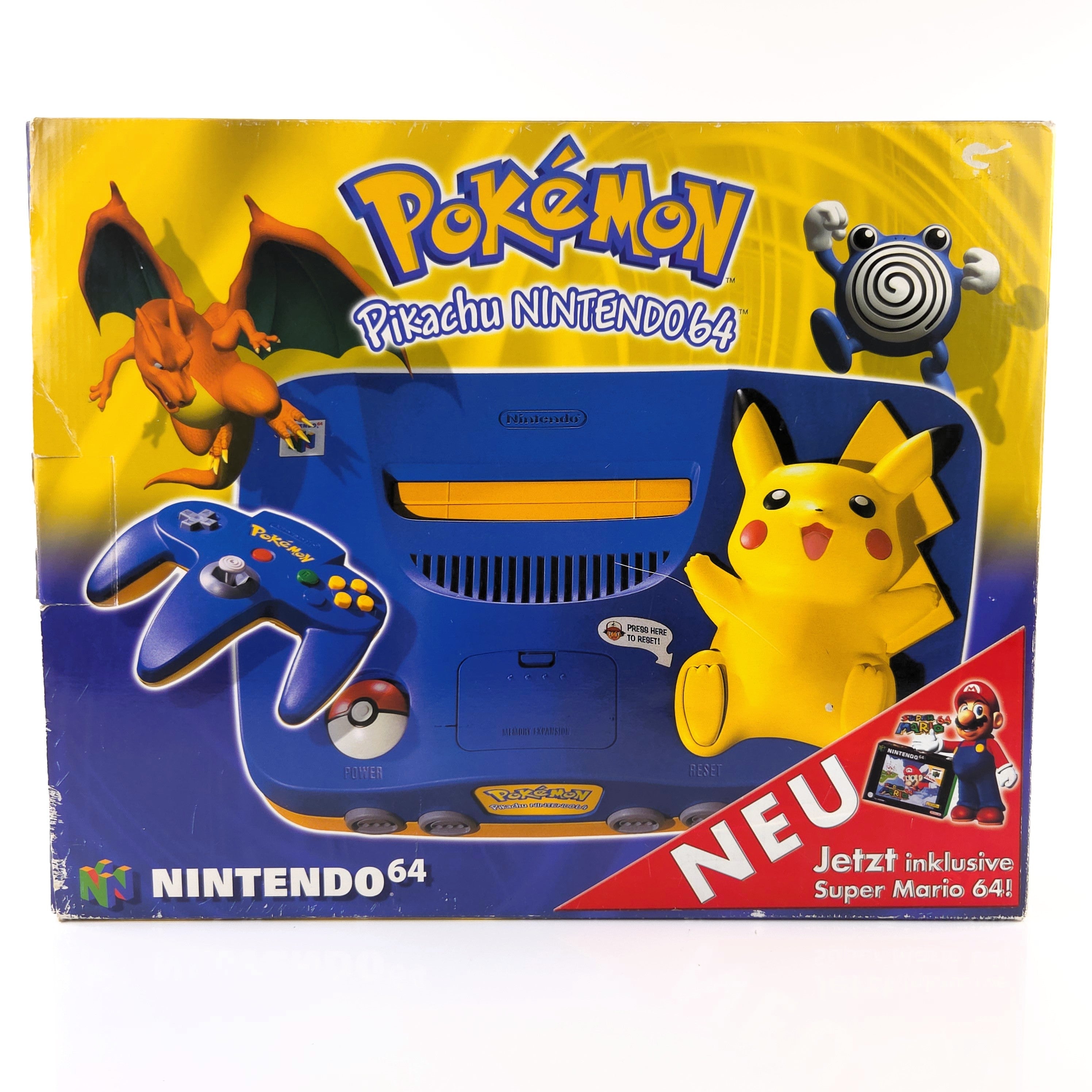 Nintendo 64 Konsole Pokemon Pikachu Edition N64 OVP PAL