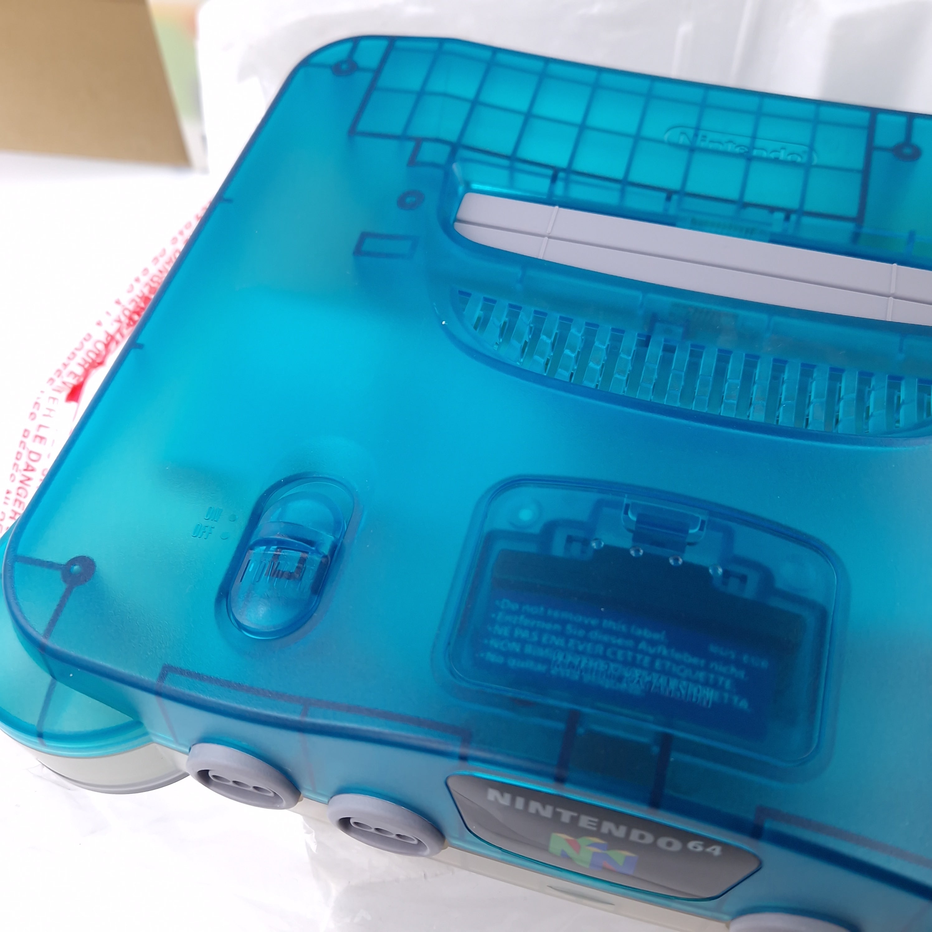 Nintendo 64 Konsole Super Mario 64 Bundle Pak Clear Blue