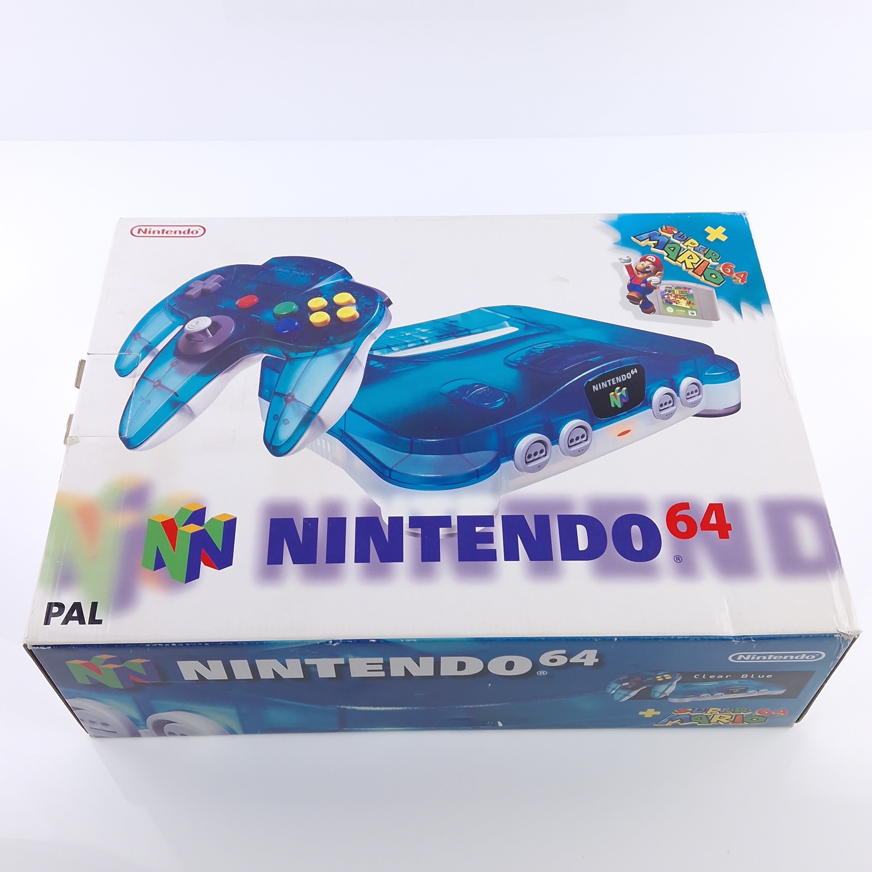 Nintendo 64 Konsole Super Mario 64 Bundle Pak Clear Blue