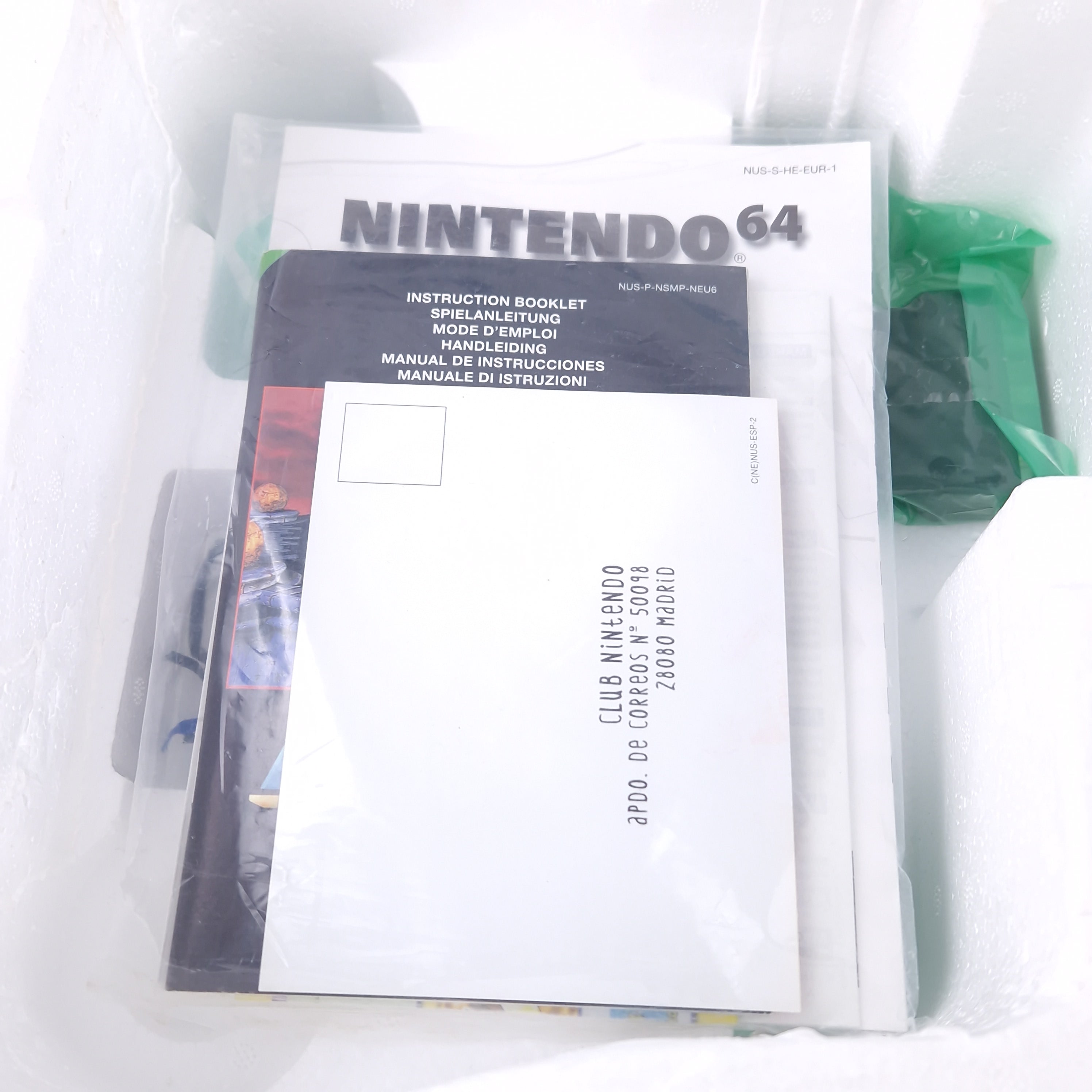 Nintendo 64 Konsole Super Mario 64 Bundle Pak Clear Blue