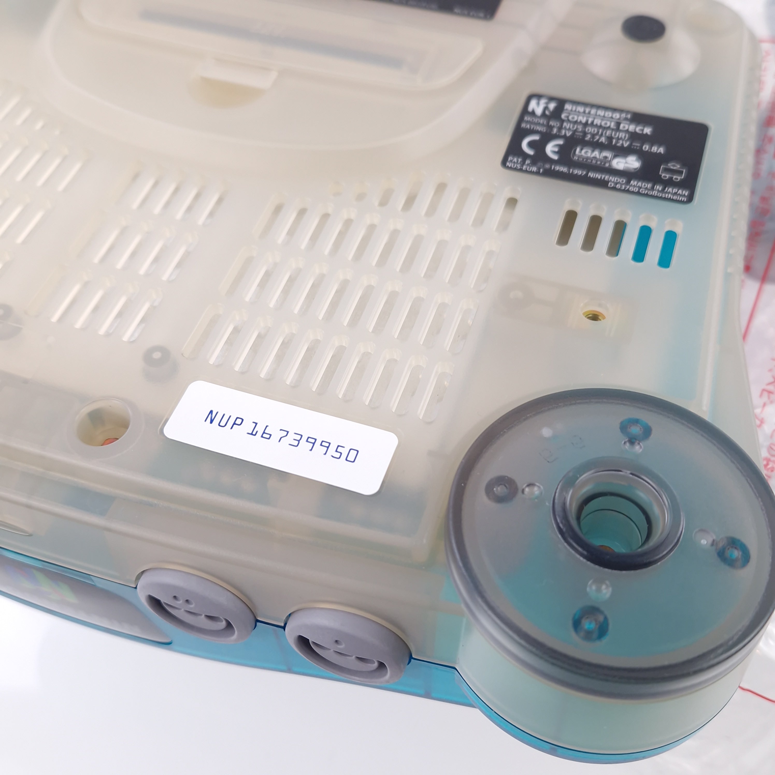 Nintendo 64 Konsole Super Mario 64 Bundle Pak Clear Blue