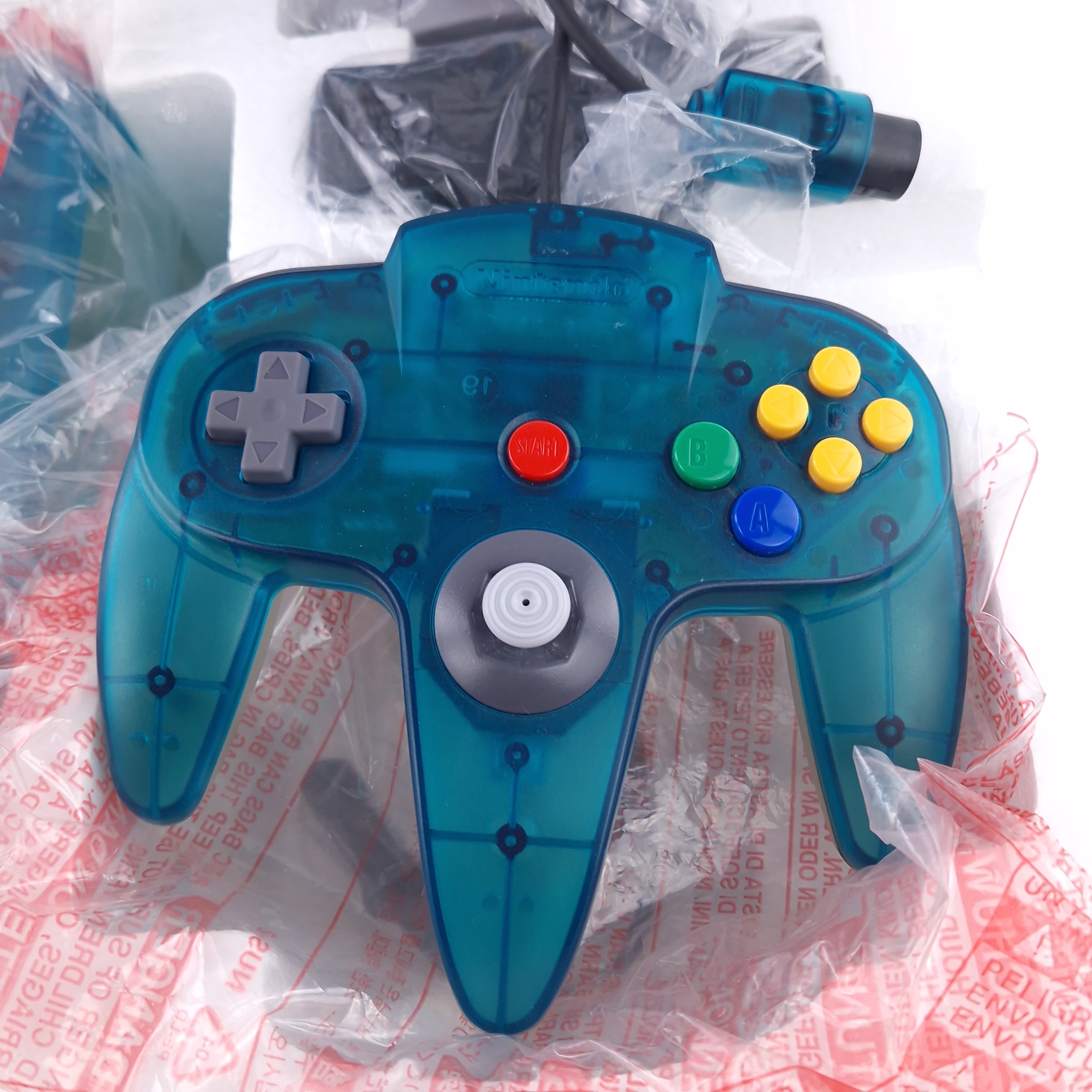 Nintendo 64 Konsole Super Mario 64 Bundle Pak Clear Blue