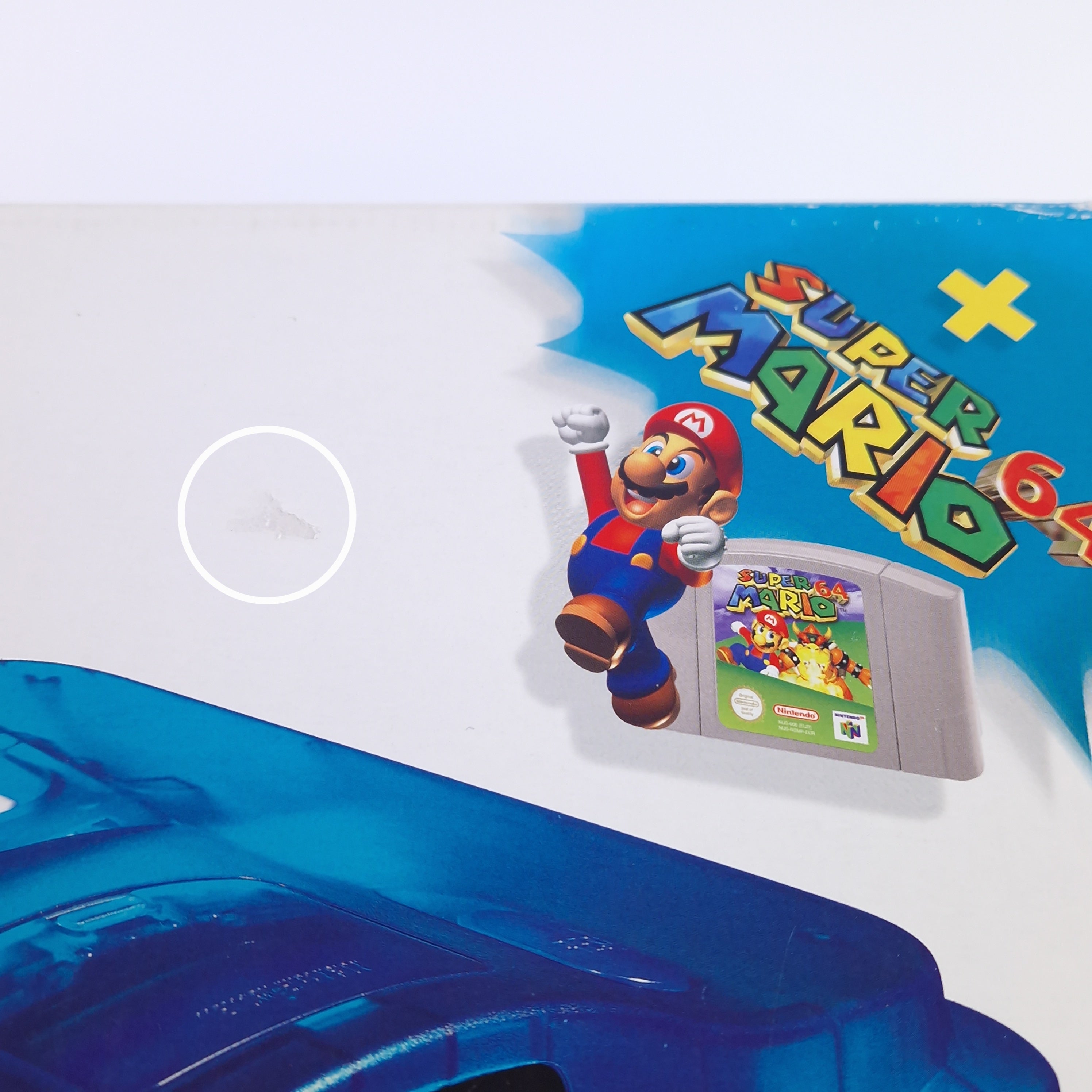 Nintendo 64 Konsole Super Mario 64 Bundle Pak Clear Blue