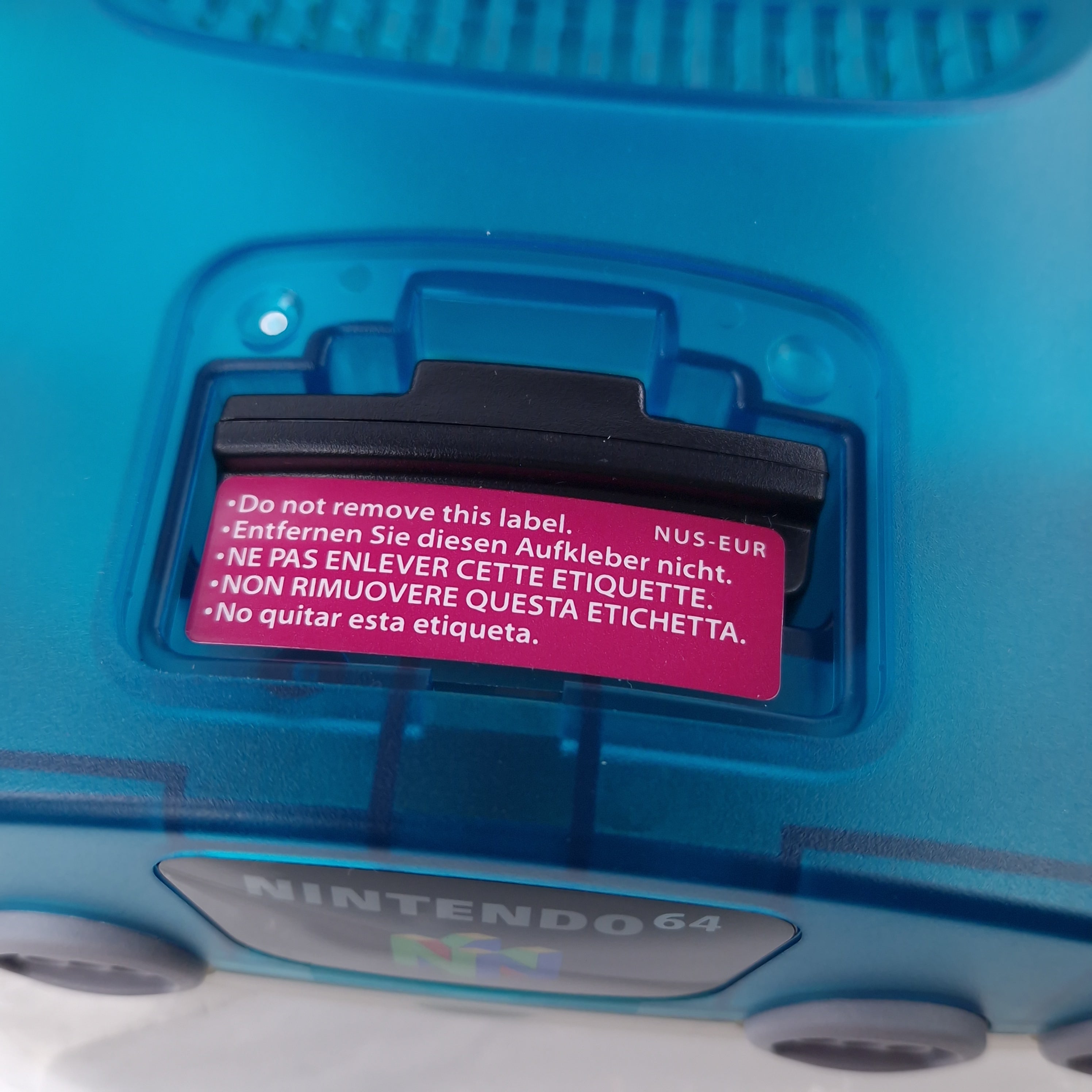 Nintendo 64 Konsole Super Mario 64 Bundle Pak Clear Blue