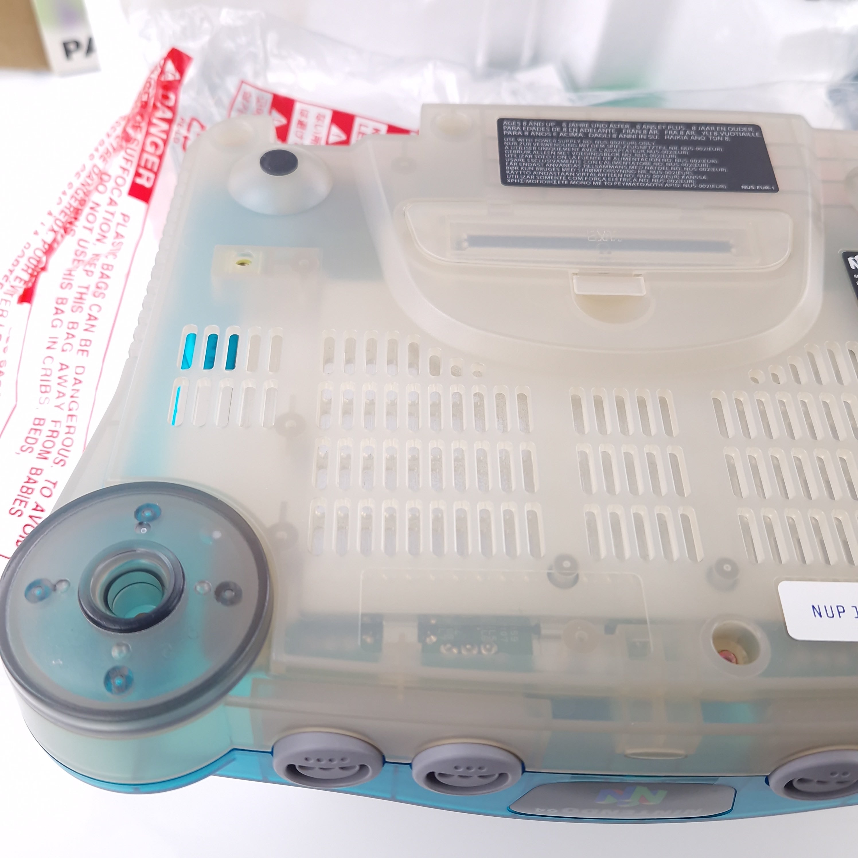 Nintendo 64 Konsole Super Mario 64 Bundle Pak Clear Blue