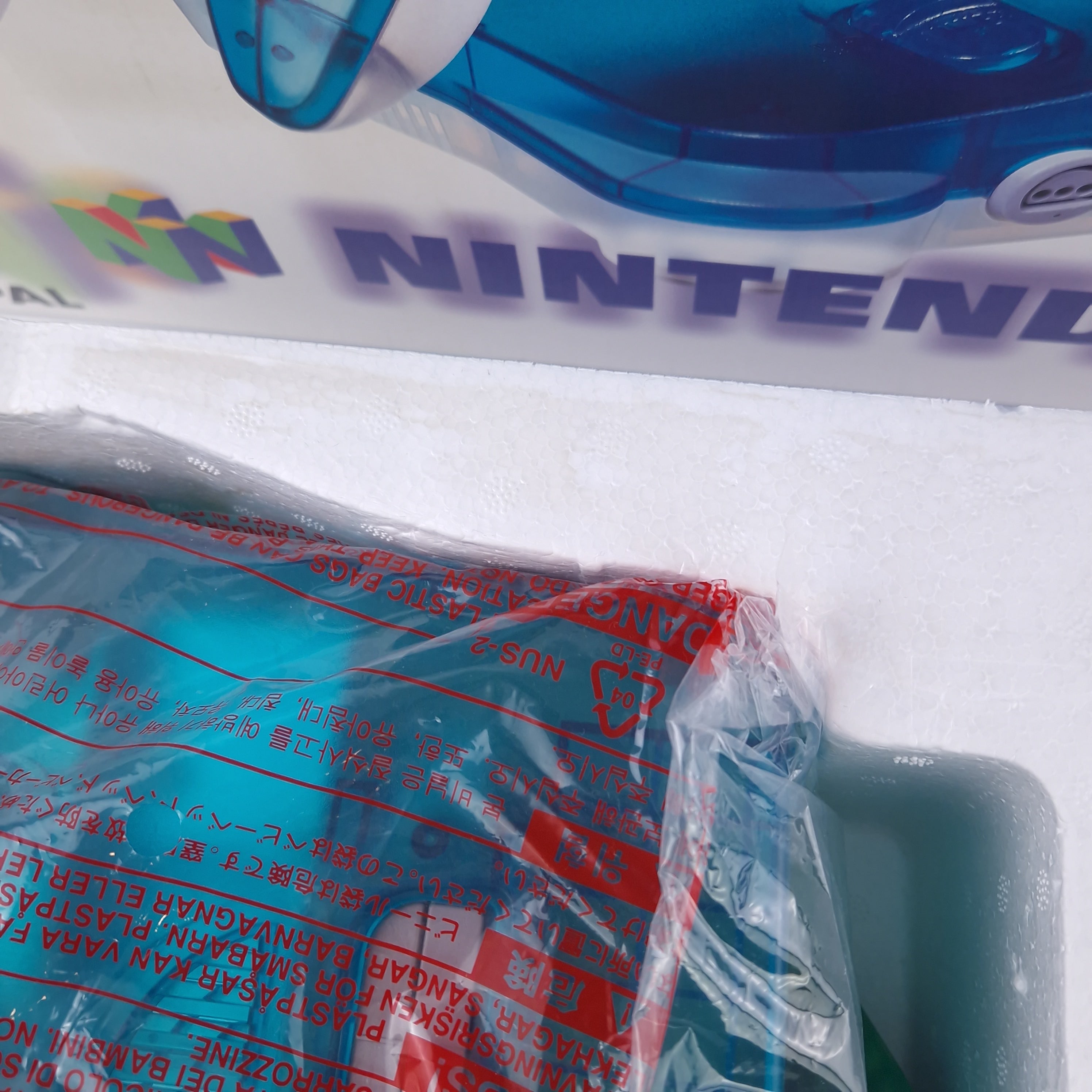 Nintendo 64 Konsole Super Mario 64 Bundle Pak Clear Blue