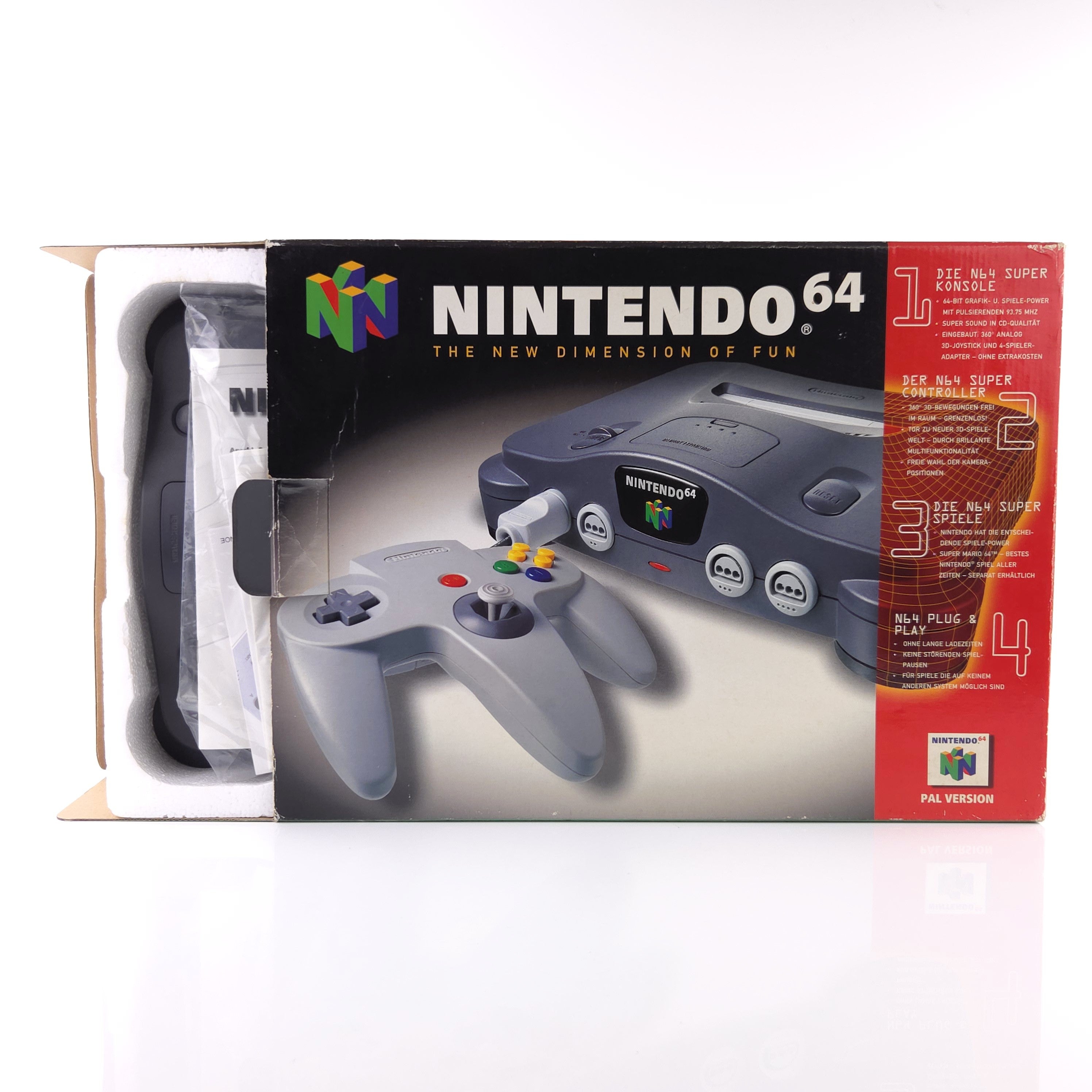 Nintendo 64 Konsole – The New Dimension of Fun OVP PAL