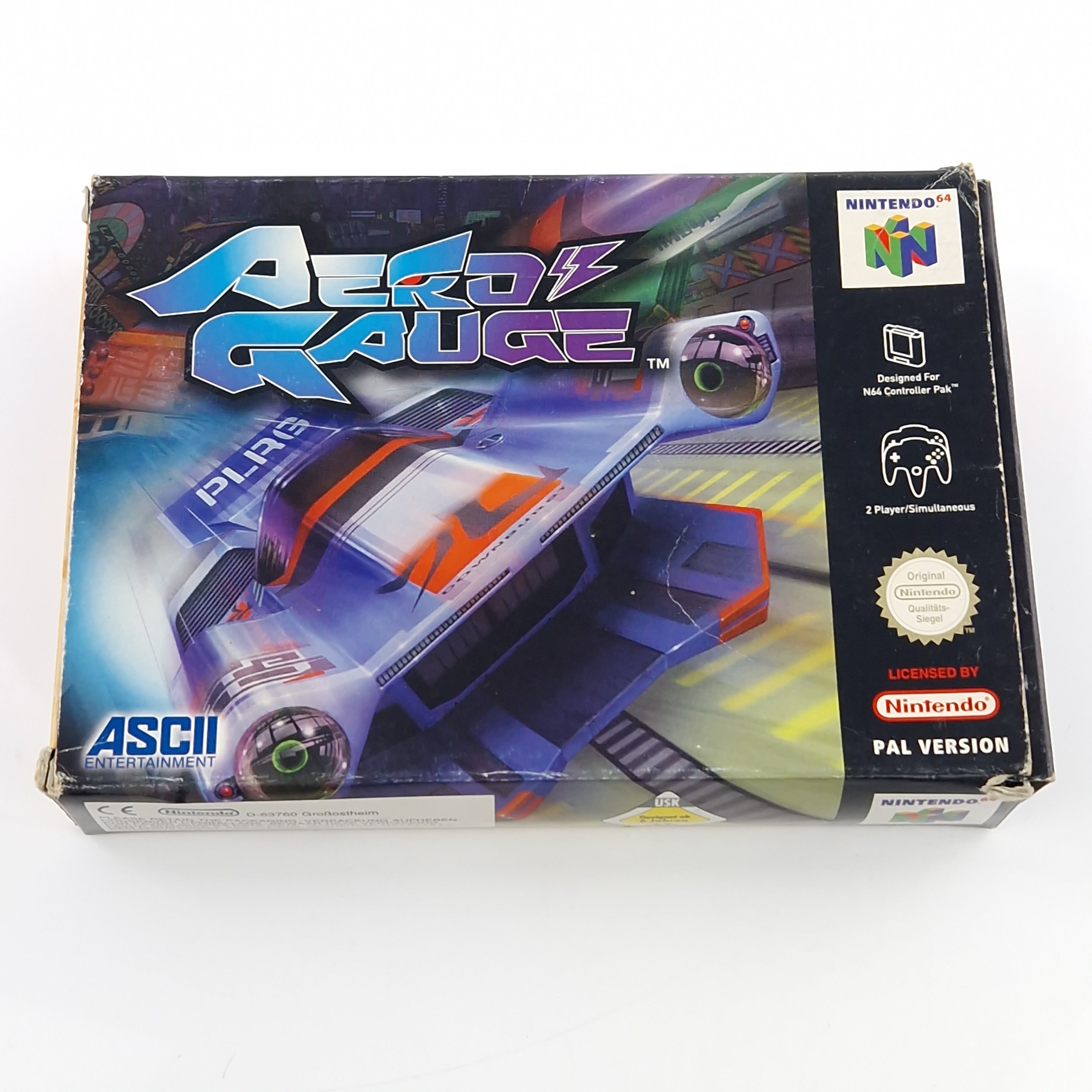 Nintendo 64 Spiel – Aero Gauge OVP Anleitung PAL N64