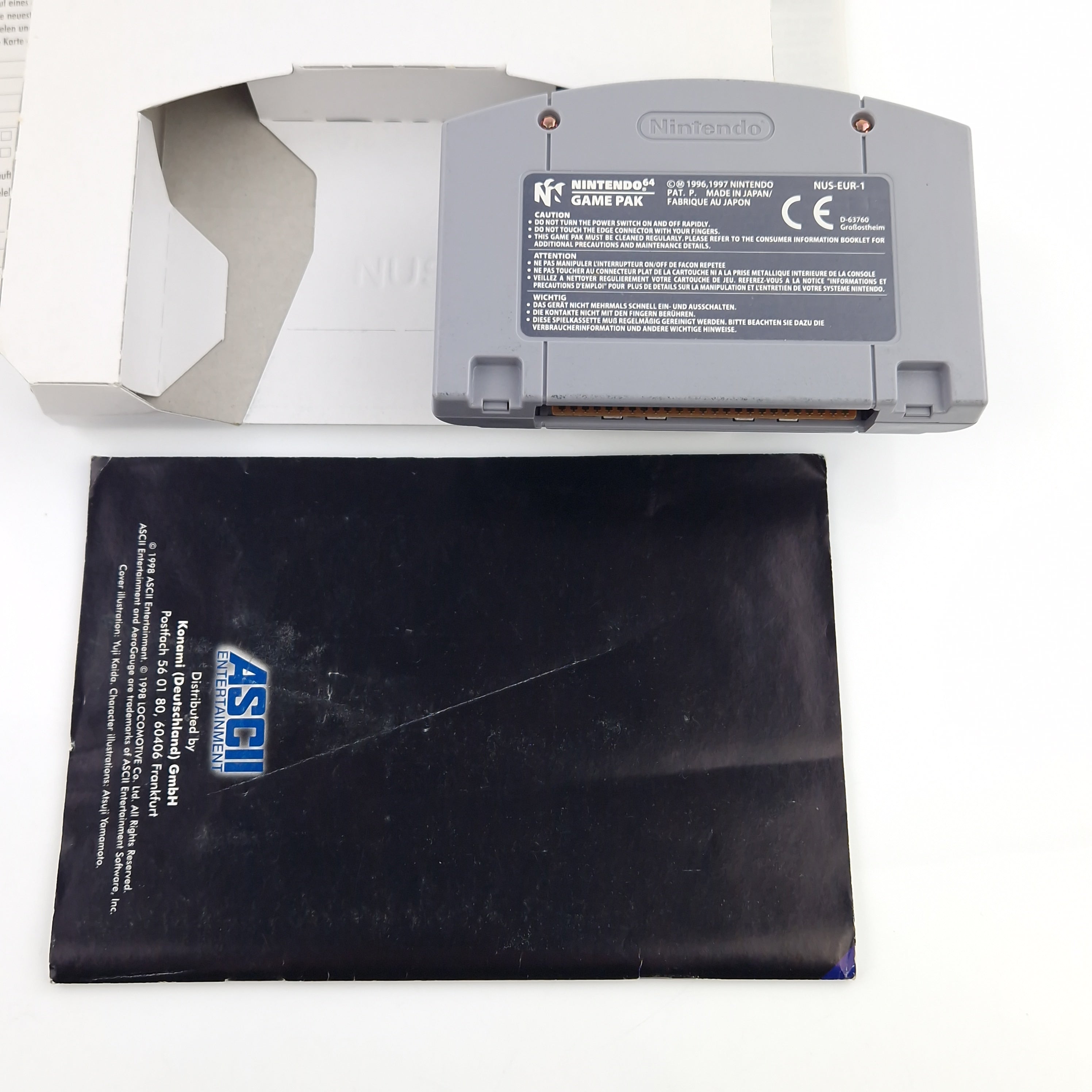 Nintendo 64 Spiel – Aero Gauge Modul Anleitung OVP PAL