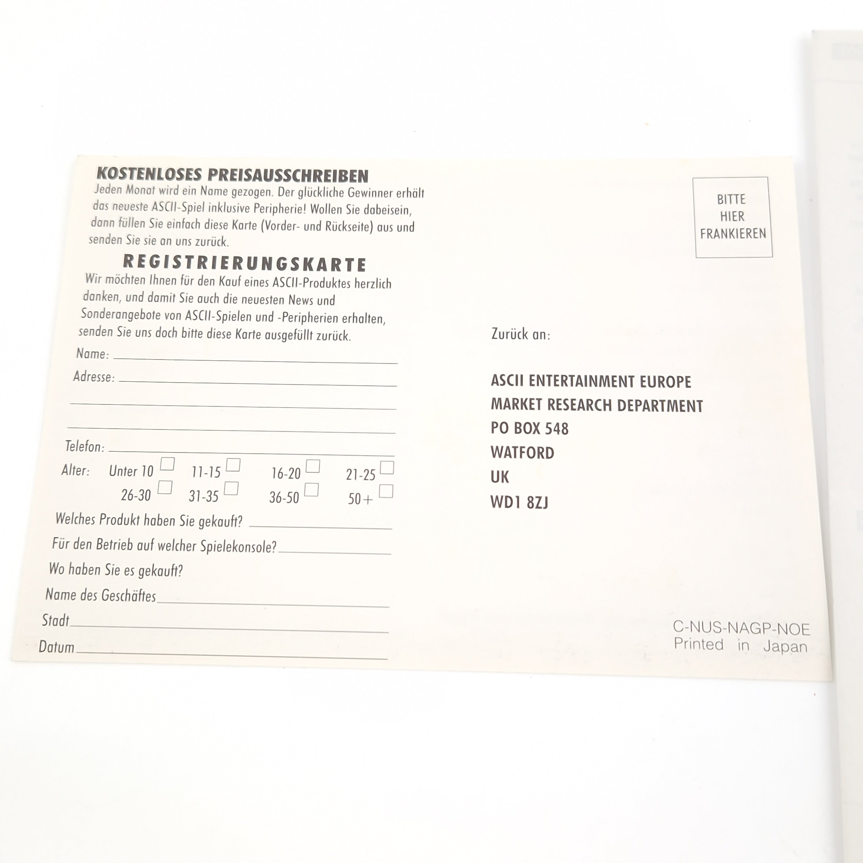 Nintendo 64 Spiel – Aero Gauge Modul Anleitung OVP PAL