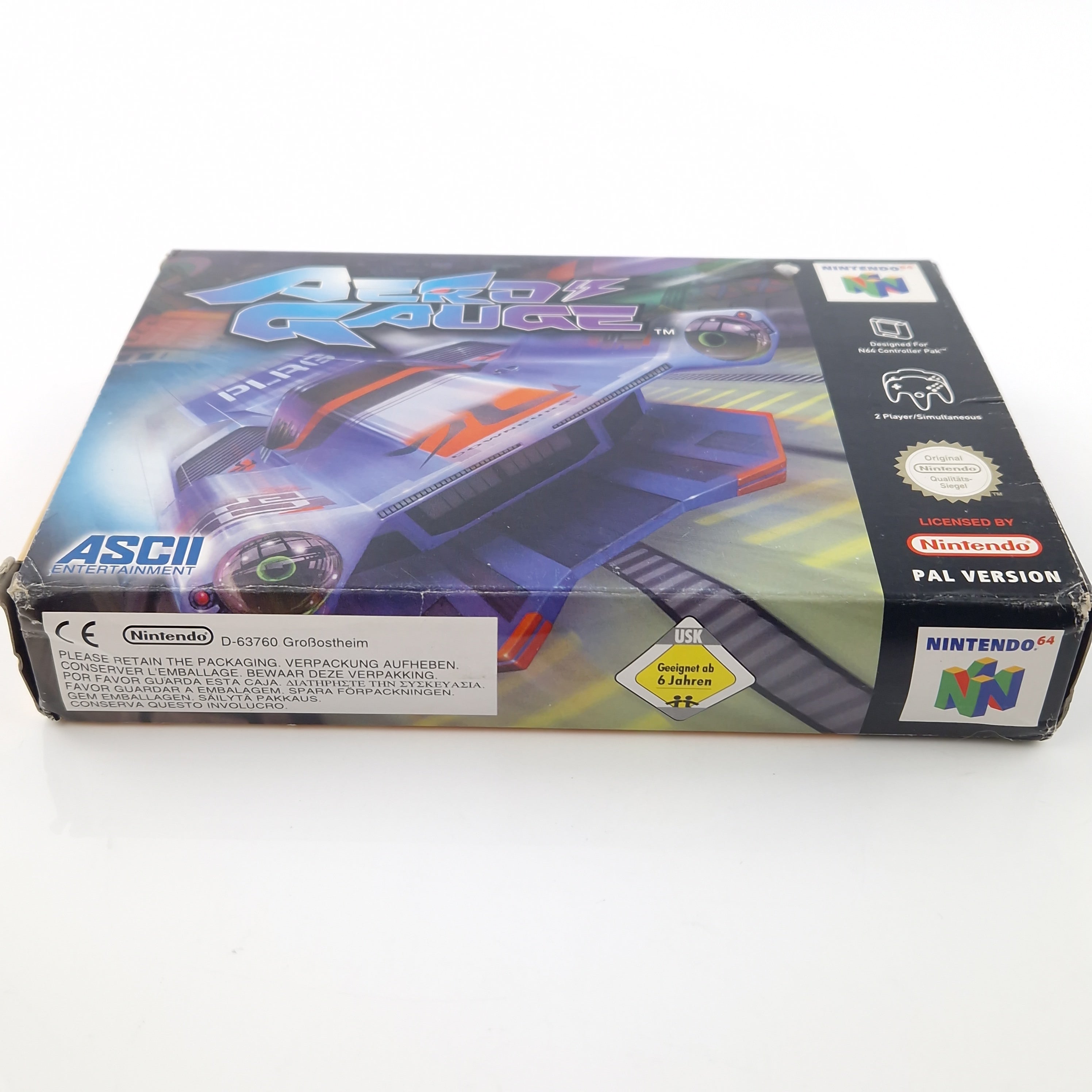 Nintendo 64 Spiel – Aero Gauge Modul Anleitung OVP PAL