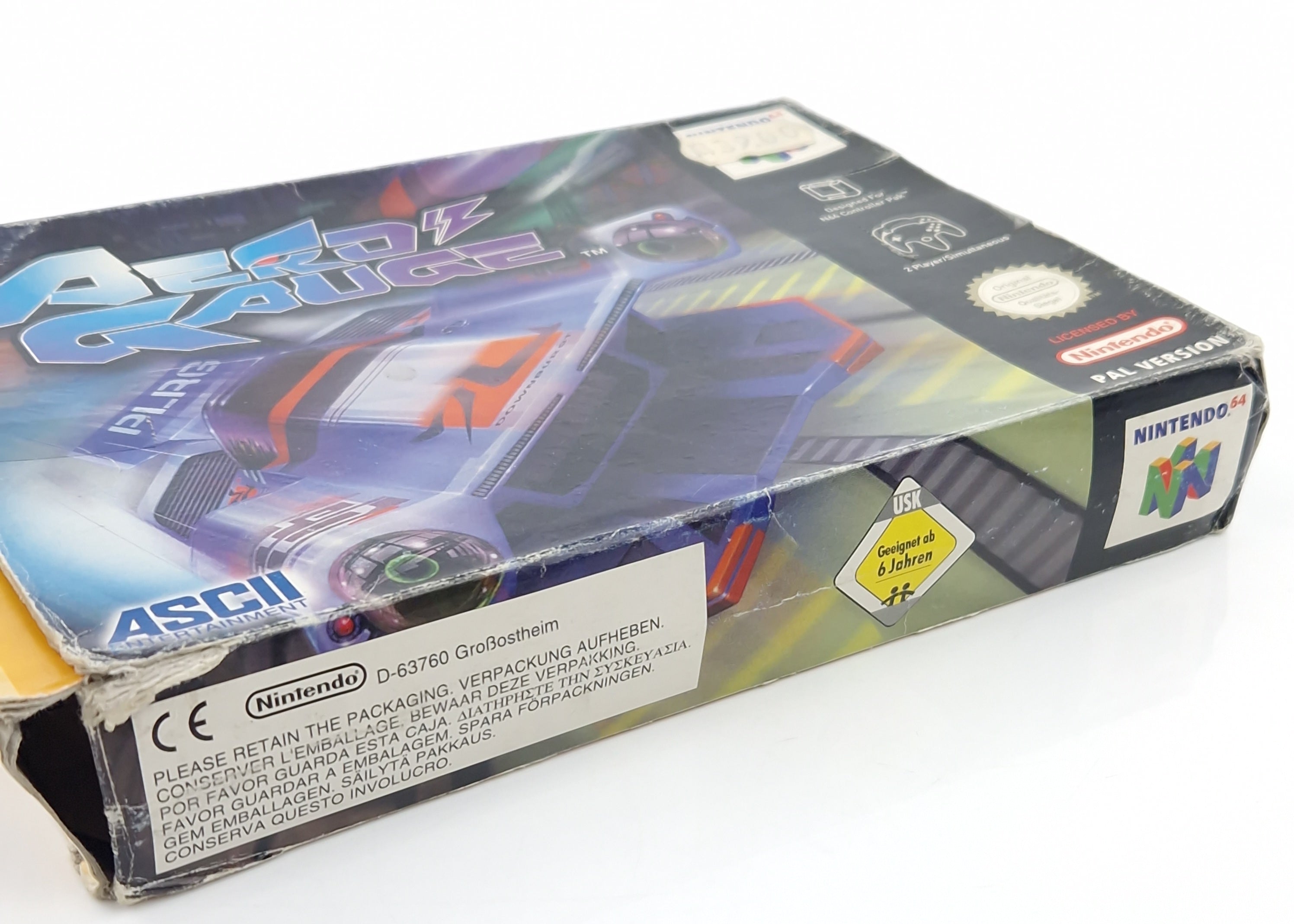 Nintendo 64 Spiel – Aero Gauge OVP starke Gebrauchsspuren
