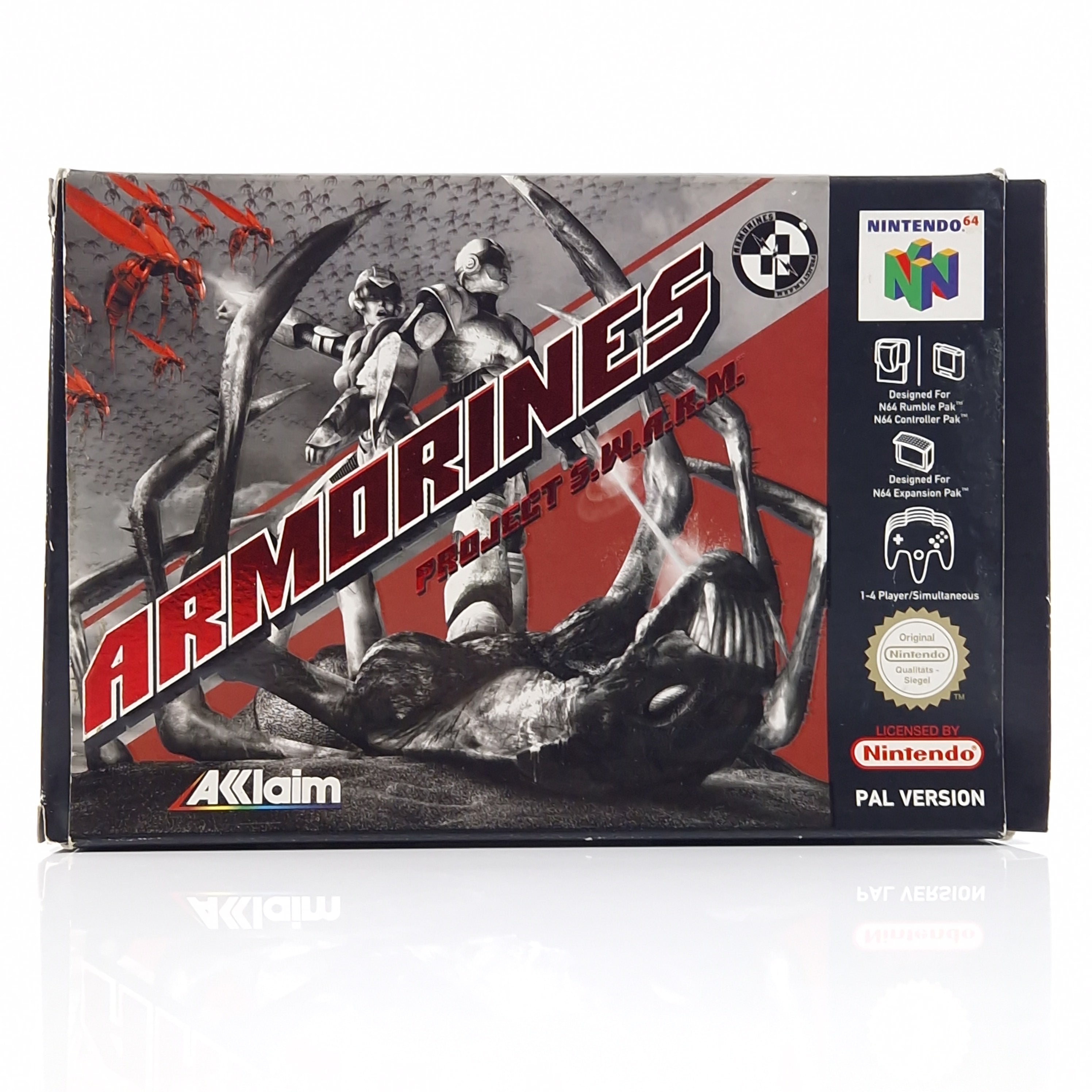 Nintendo 64 Spiel – Armorines Project S.W.A.R.M. OVP PAL