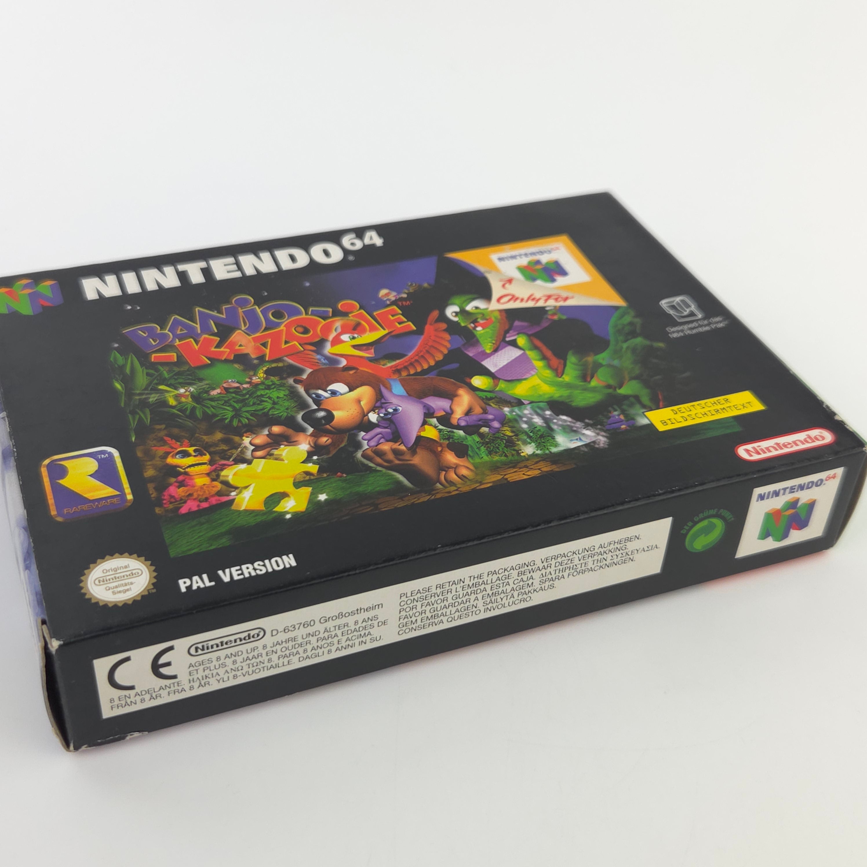 Nintendo 64 Spiel Banjo Kazooie N64 Modul Anleitung OVP