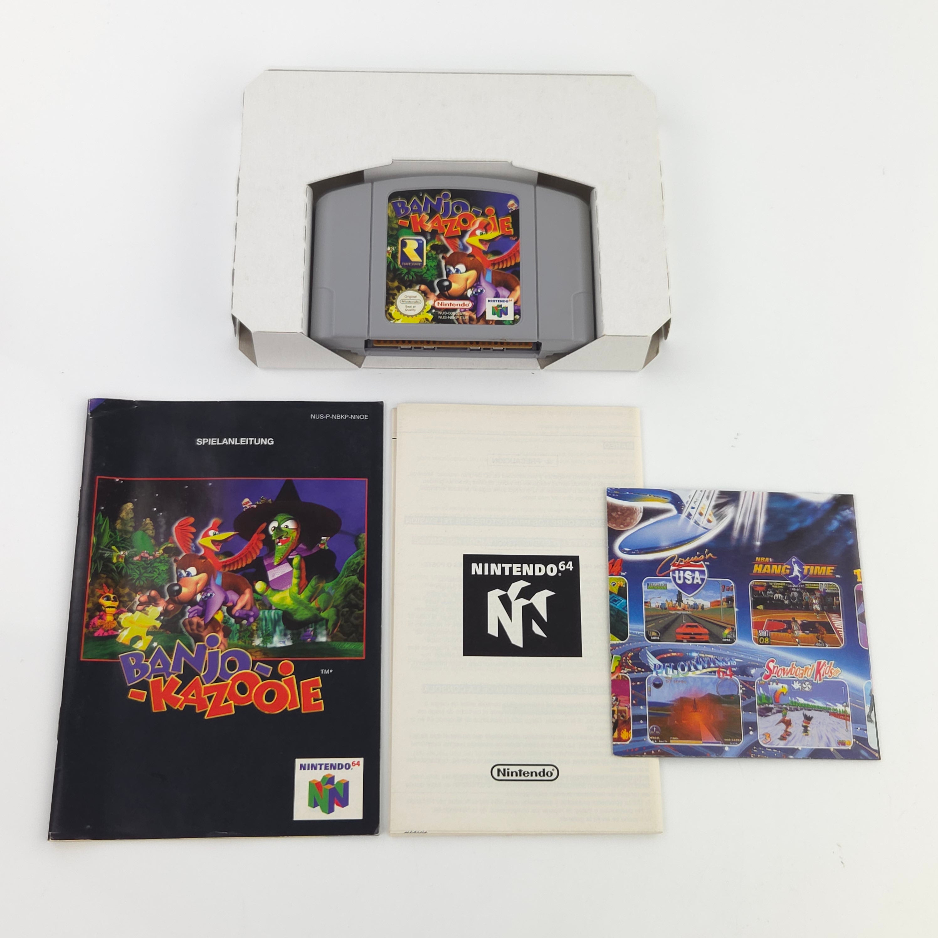 Nintendo 64 Spiel Banjo Kazooie N64 Modul Anleitung OVP