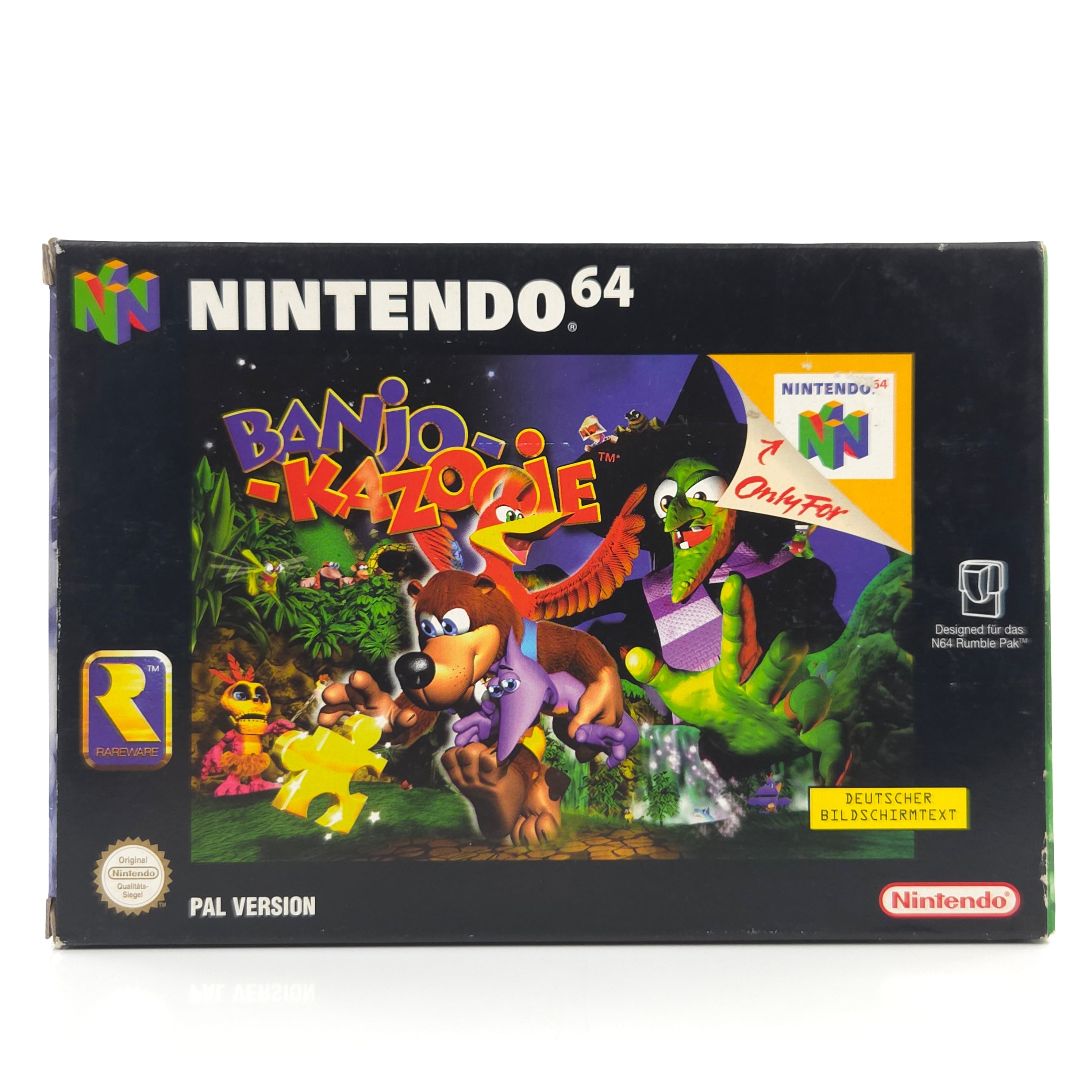 Nintendo 64 Spiel Banjo Kazooie N64 Modul Anleitung OVP