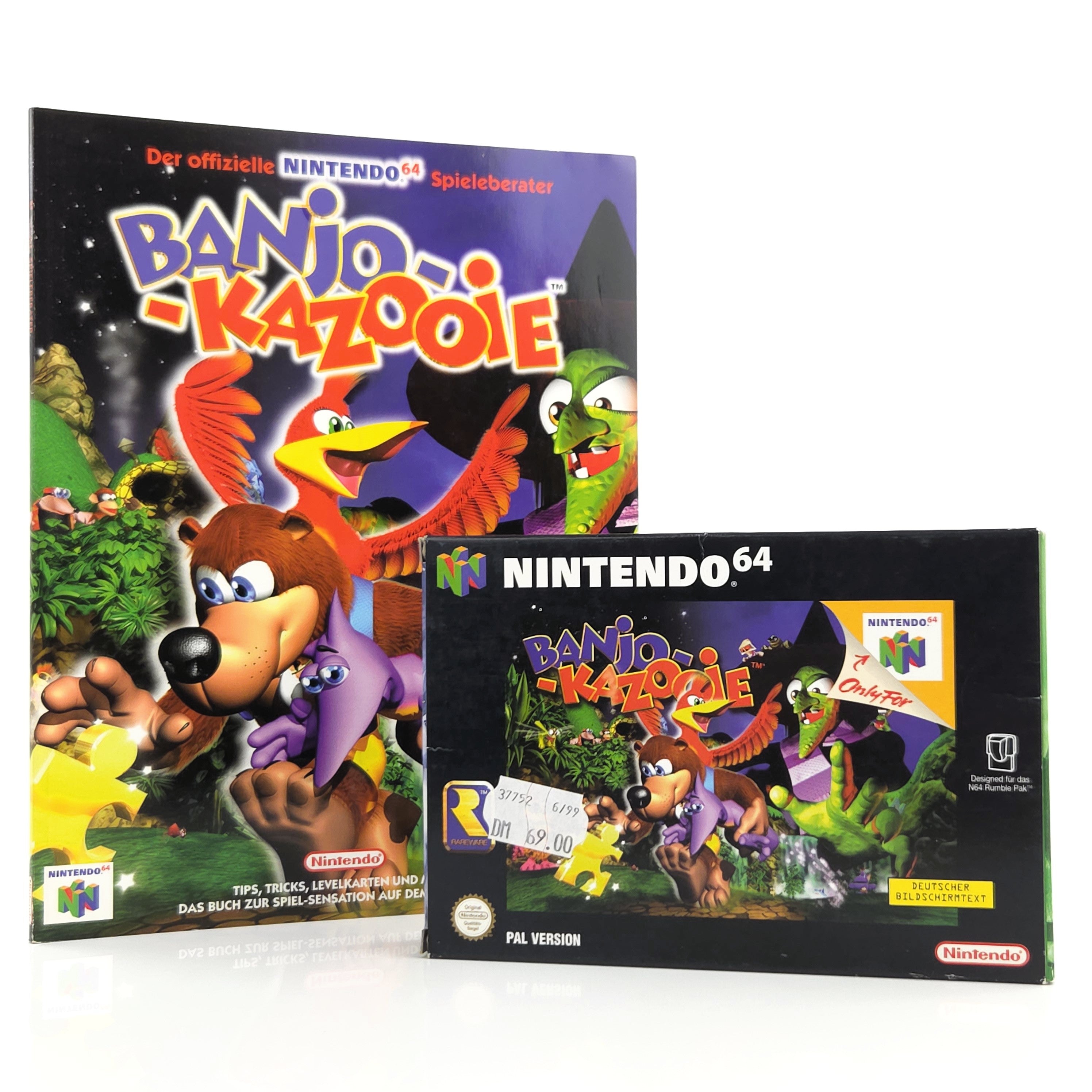 Nintendo 64 Spiel Banjo-Kazooie Berater Modul OVP PAL DE