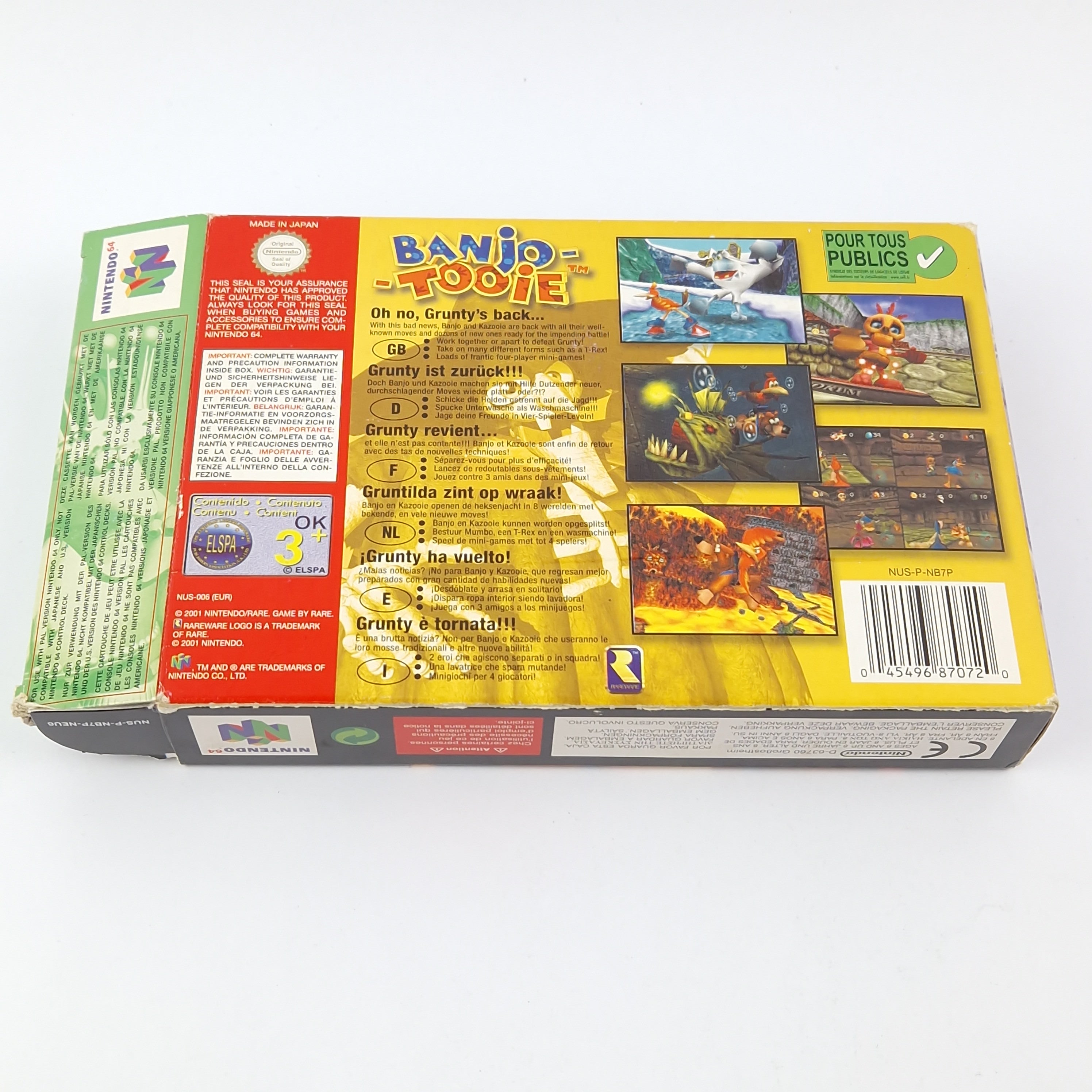 Nintendo 64 Spiel – Banjo Tooie Modul Anleitung OVP PAL