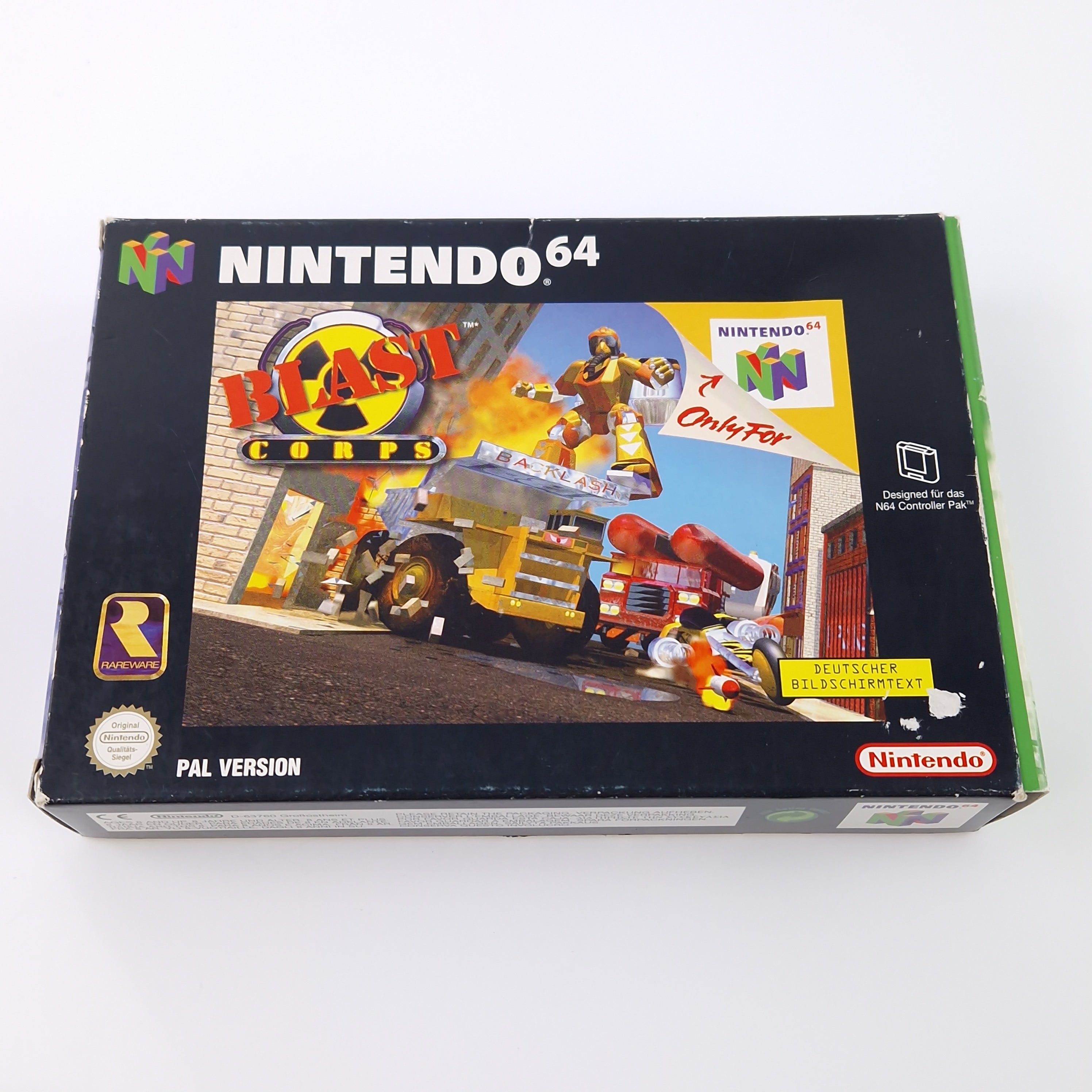 Nintendo 64 Spiel – Blast Corps Modul Anleitung OVP PAL