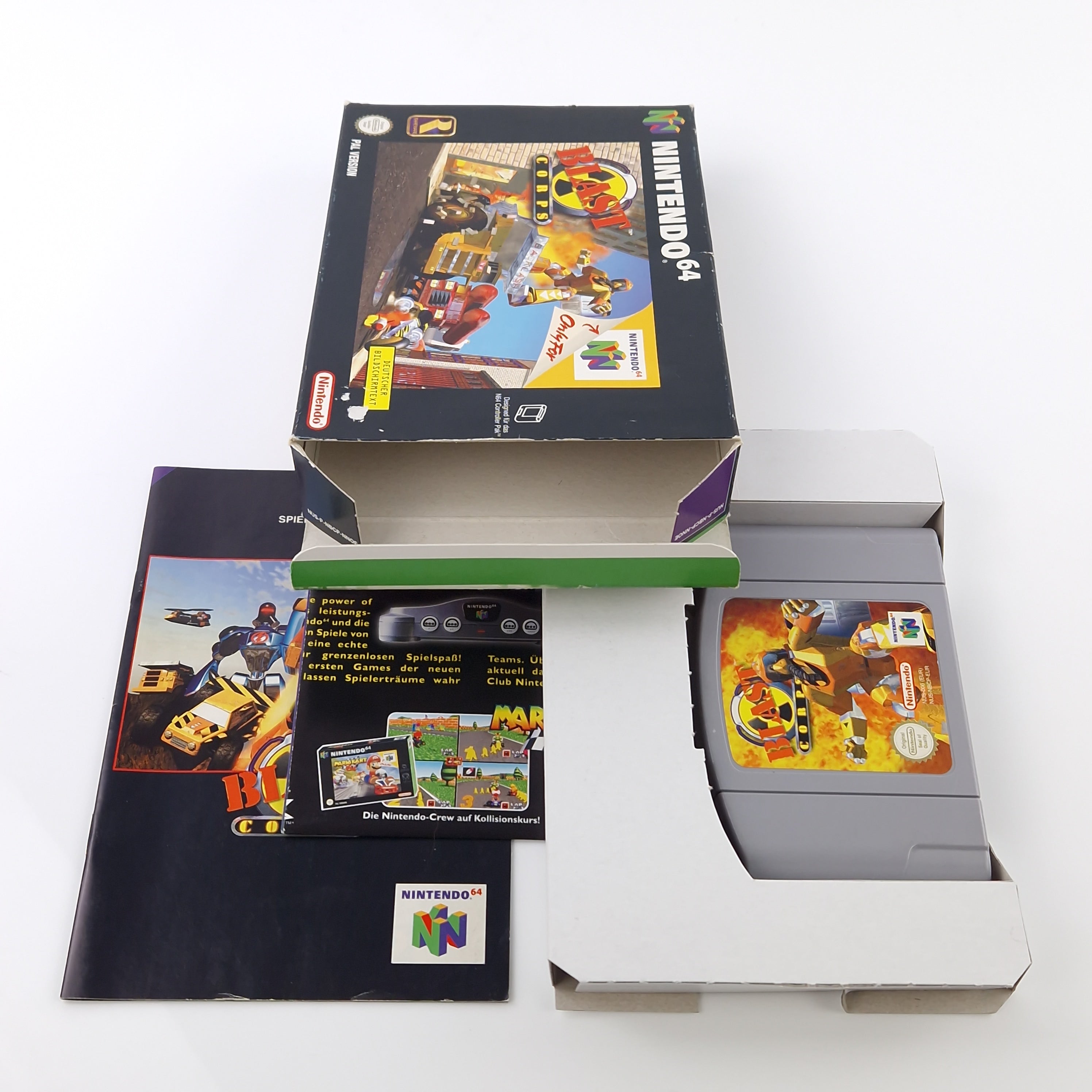 Nintendo 64 Spiel – Blast Corps Modul Anleitung OVP PAL