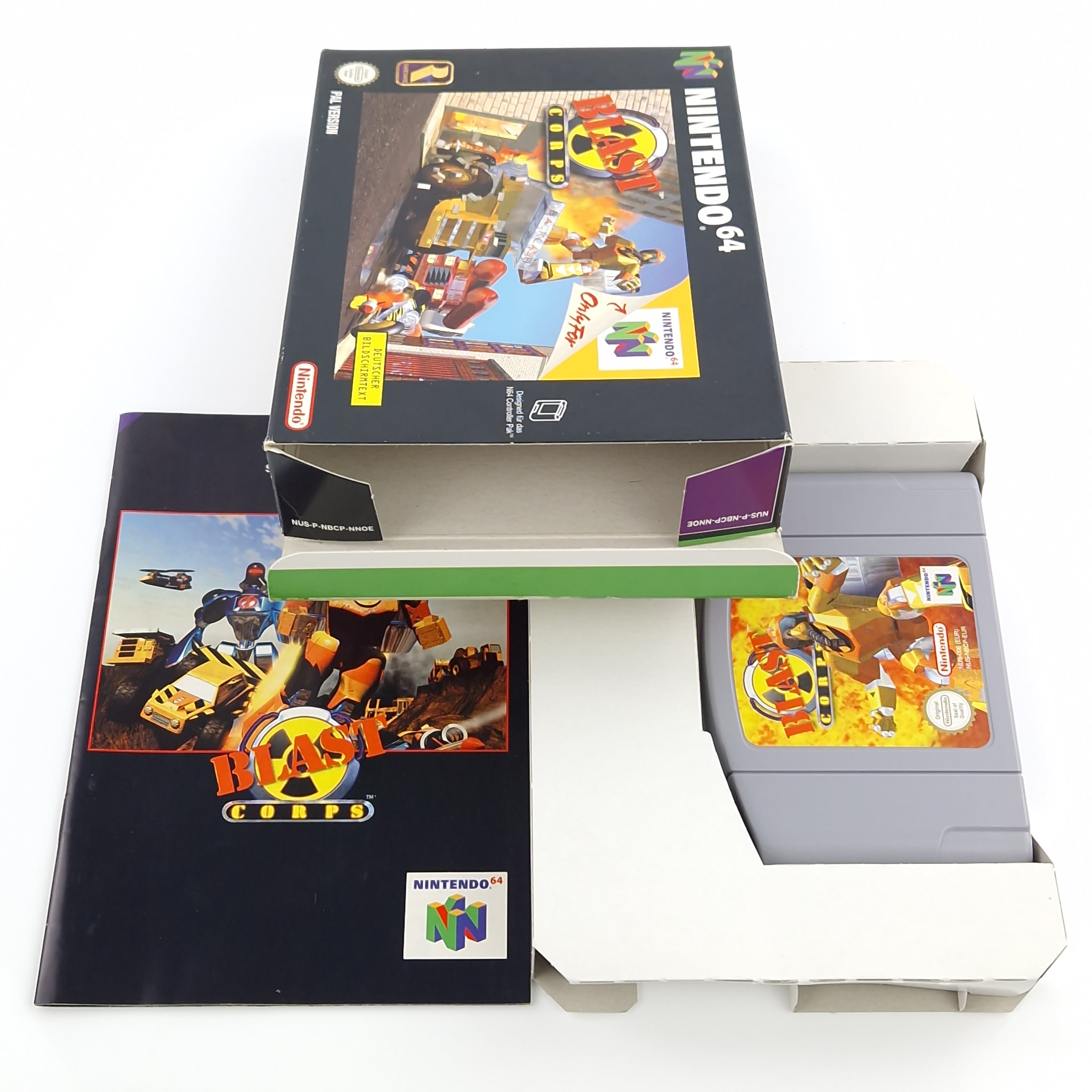 Nintendo 64 Spiel – Blast Corps OVP PAL NNOE CIB