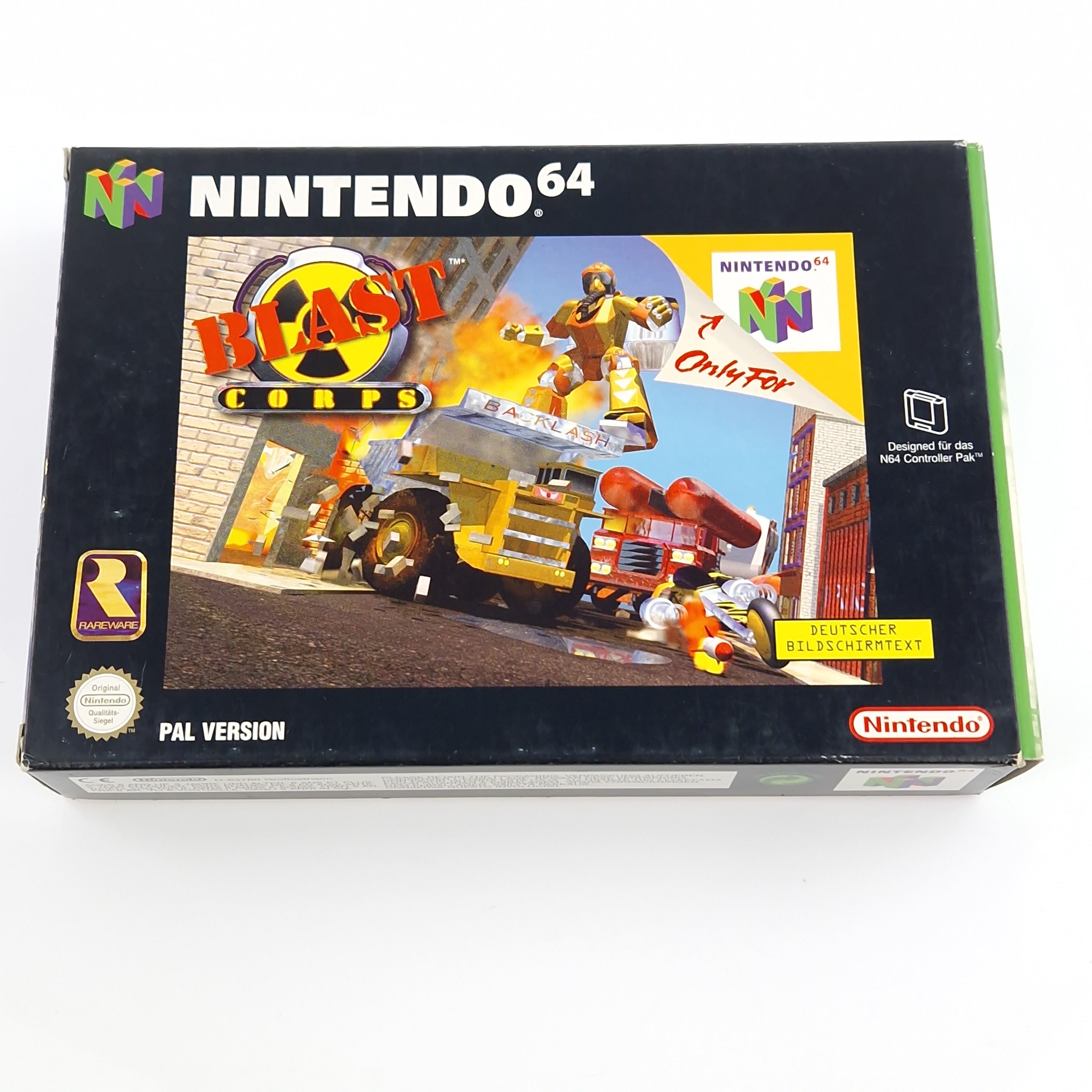 Nintendo 64 Spiel – Blast Corps OVP PAL NNOE CIB
