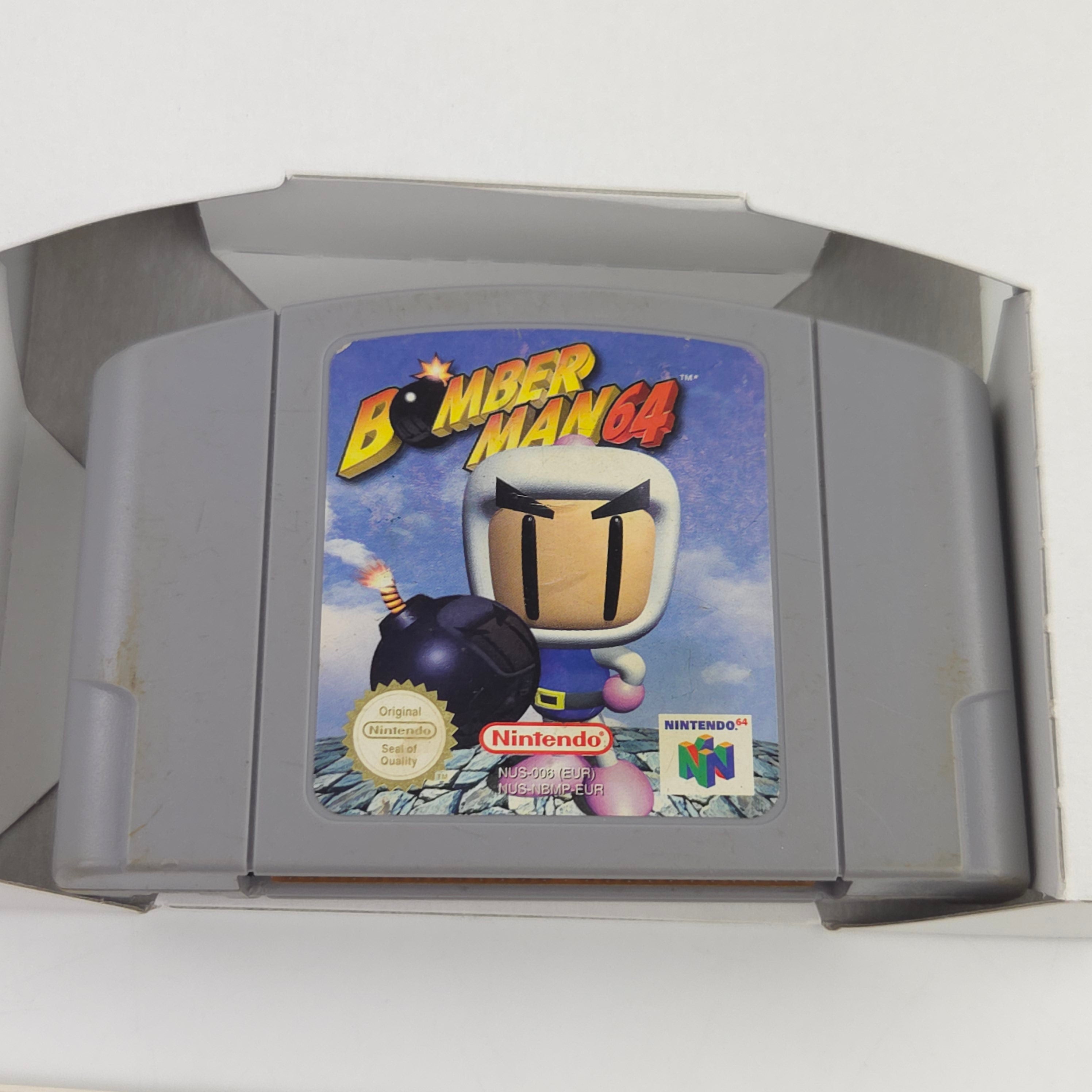 Nintendo 64 Spiel Bomberman 64 N64 OVP PAL EUR Zustand