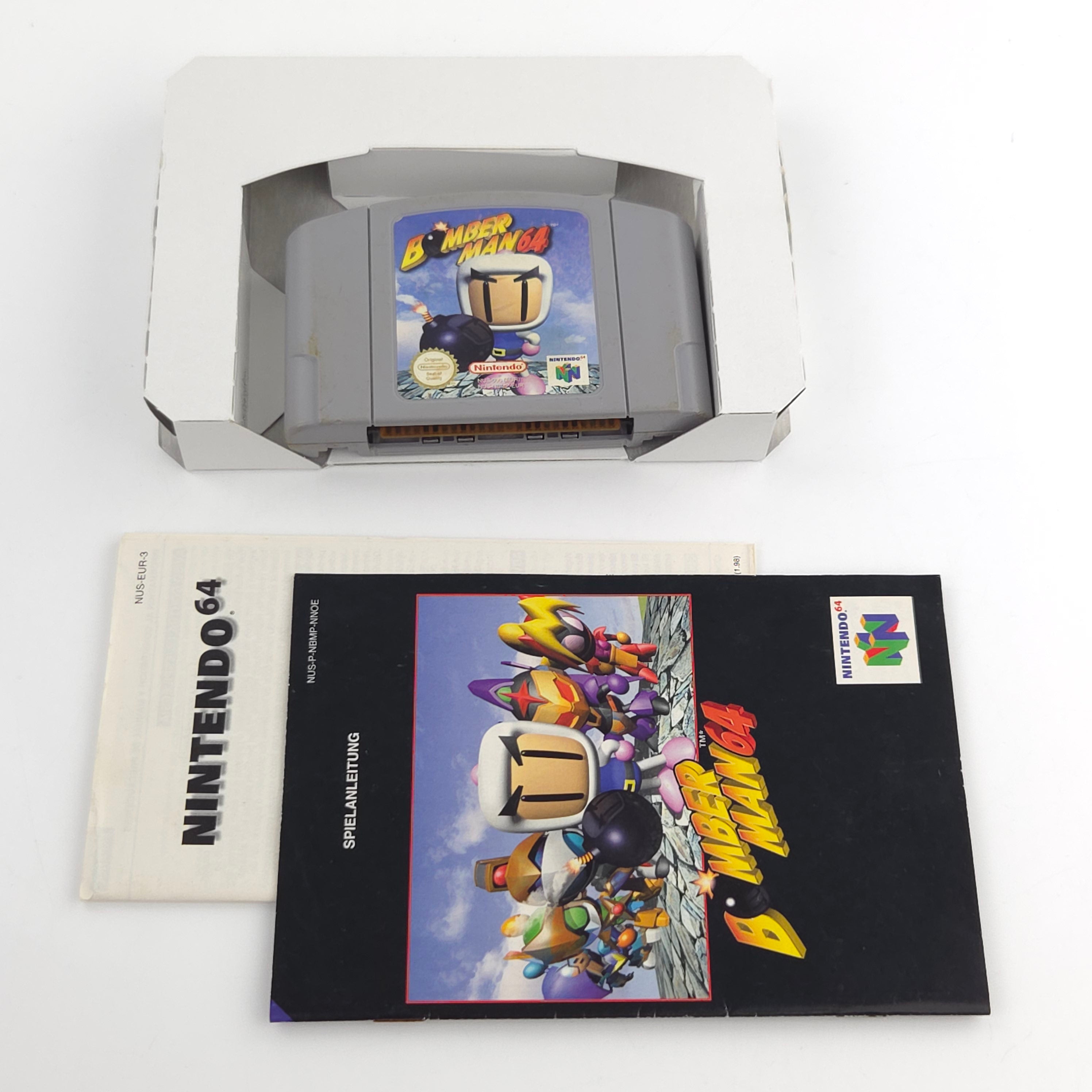 Nintendo 64 Spiel Bomberman 64 N64 OVP PAL EUR Zustand