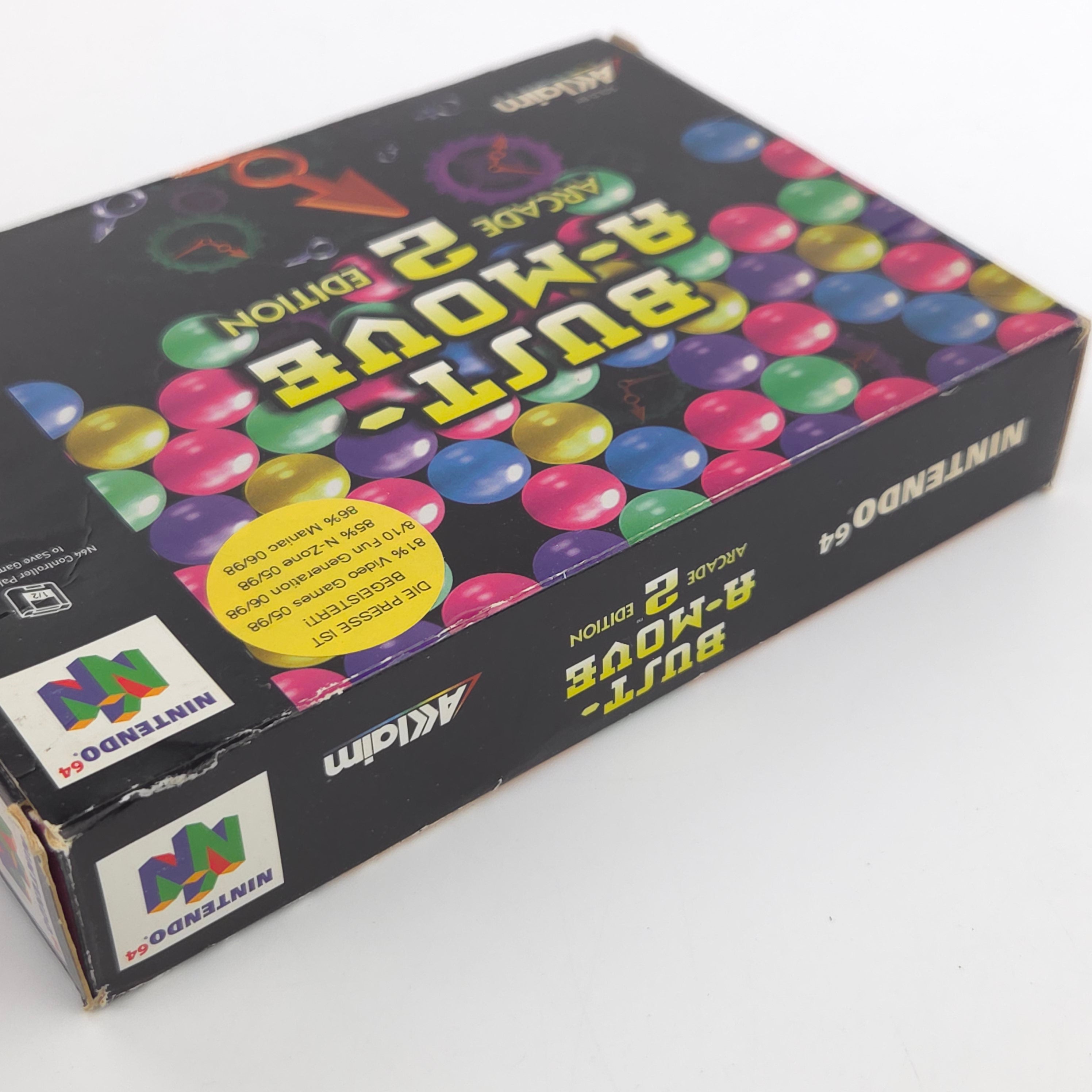 N64 Spiel Bust A Move 2 Arcade Edition OVP PAL Acclaim