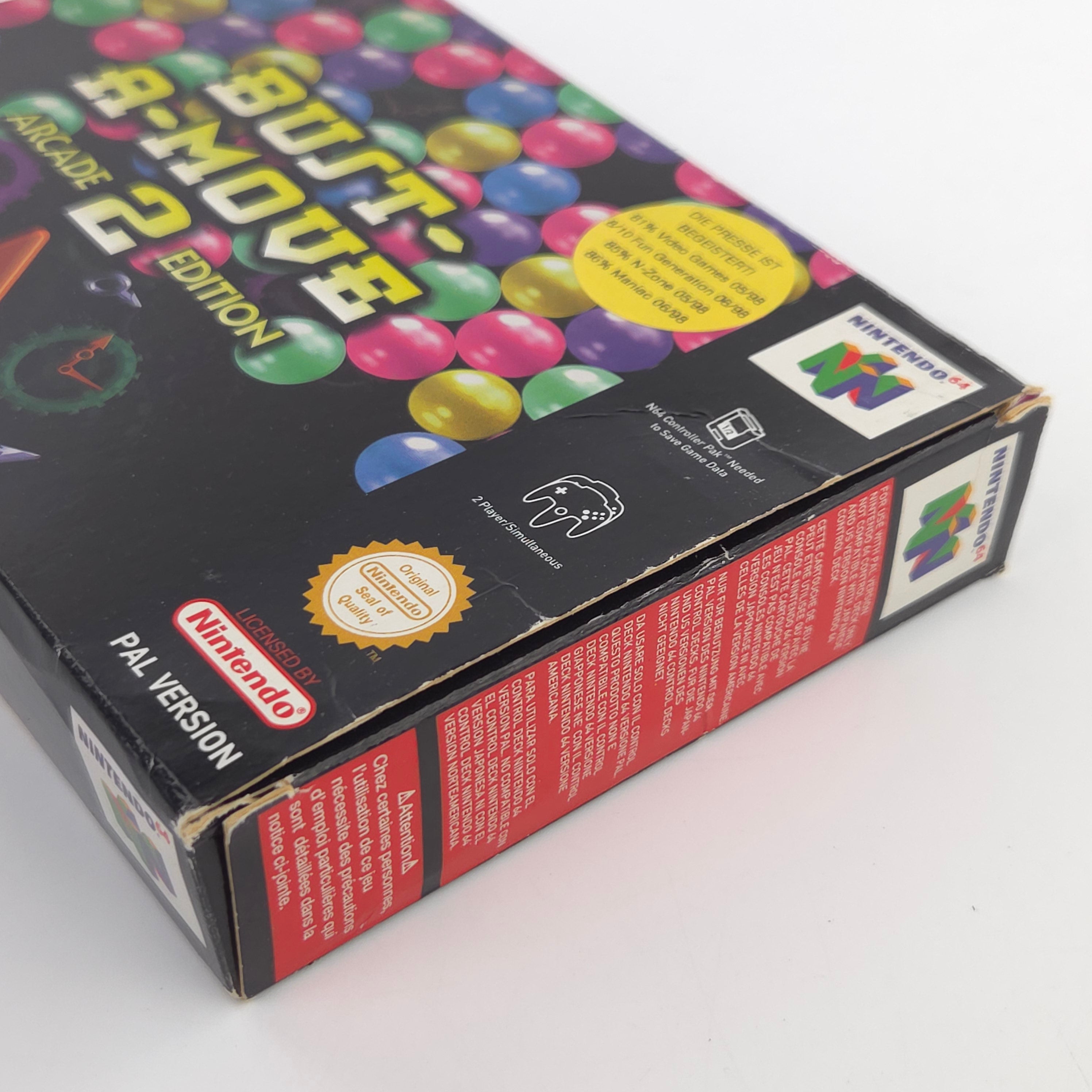 N64 Spiel Bust A Move 2 Arcade Edition OVP PAL Acclaim