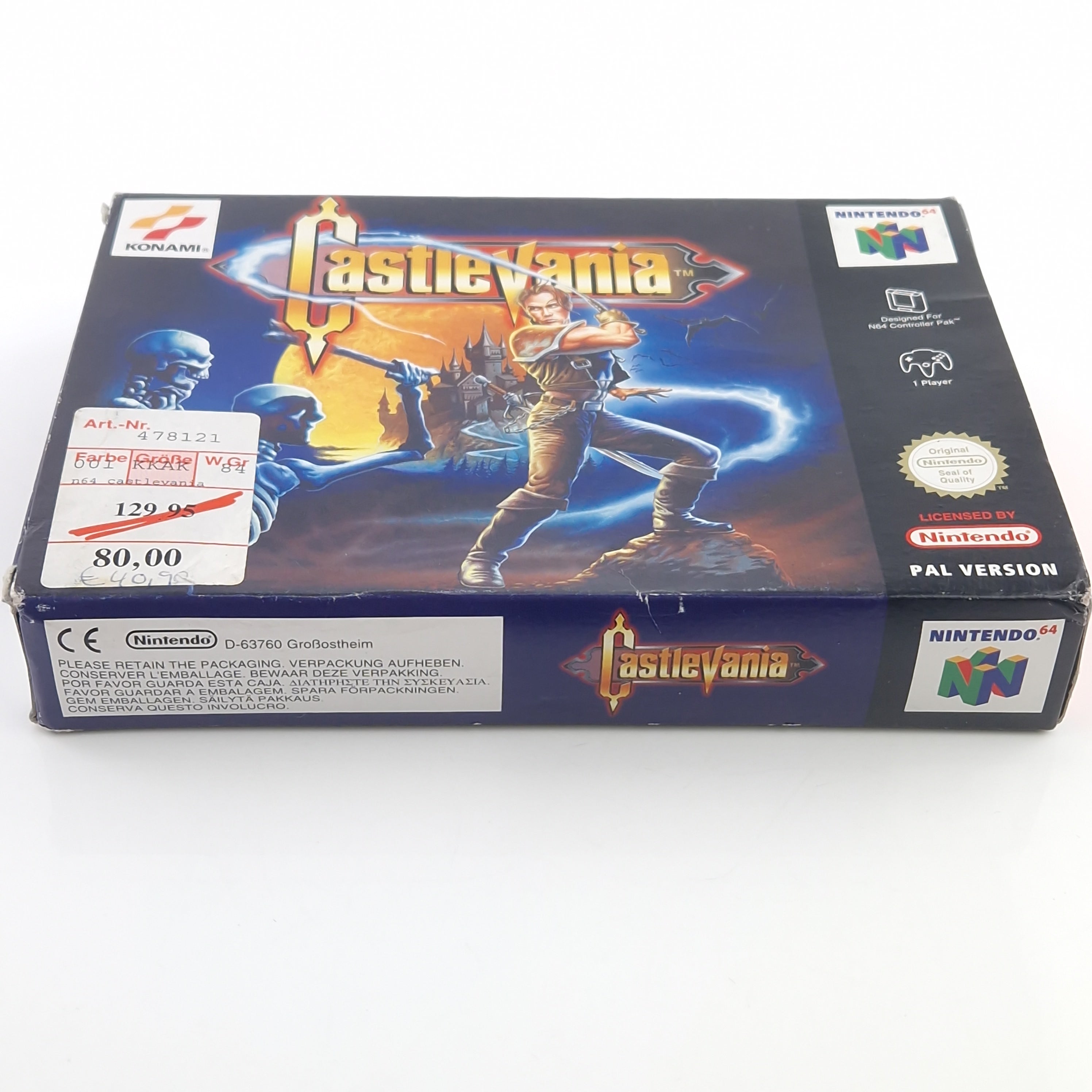 Nintendo 64 Spiel – Castlevania Modul OVP PAL EUR-1