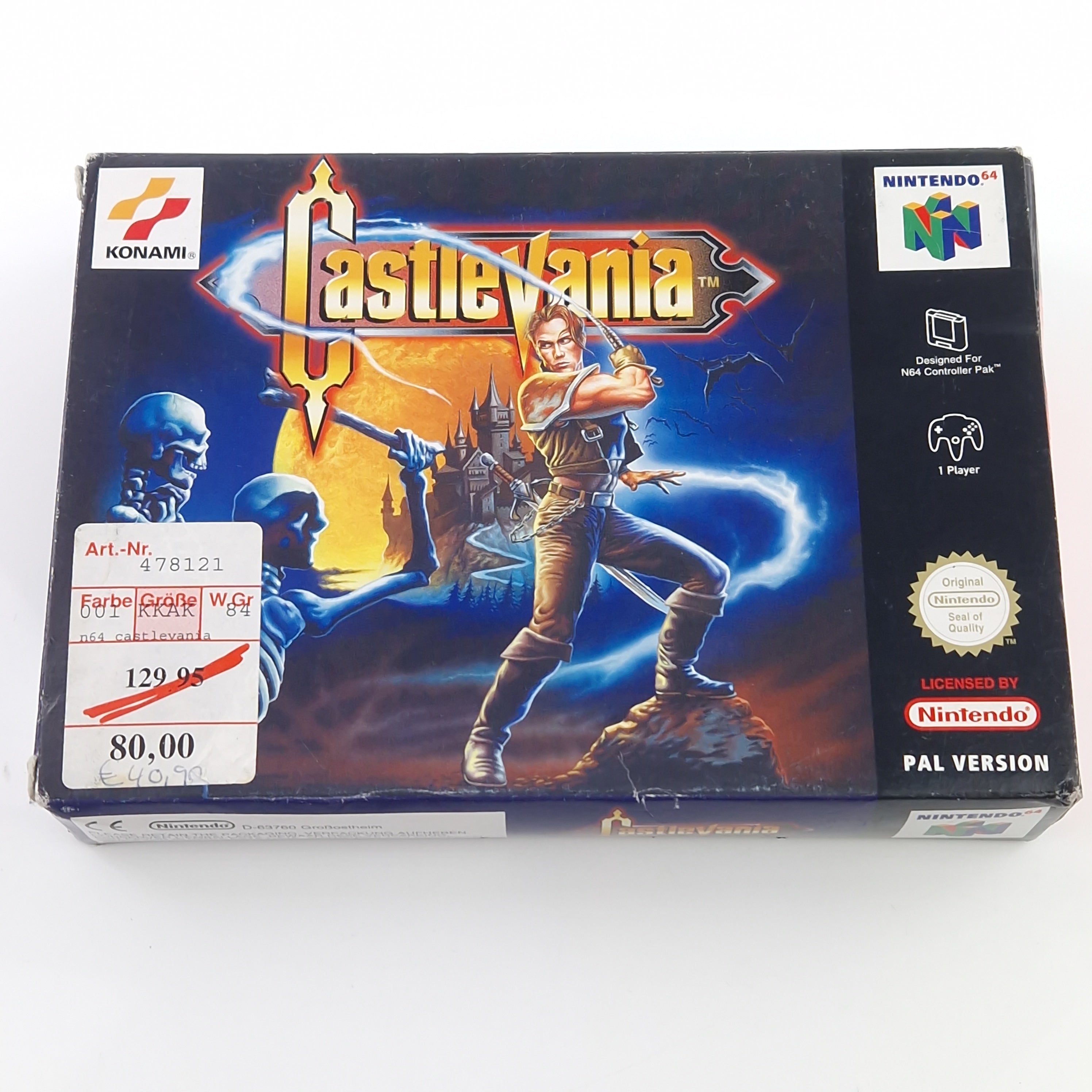 Nintendo 64 Spiel – Castlevania Modul OVP PAL EUR-1