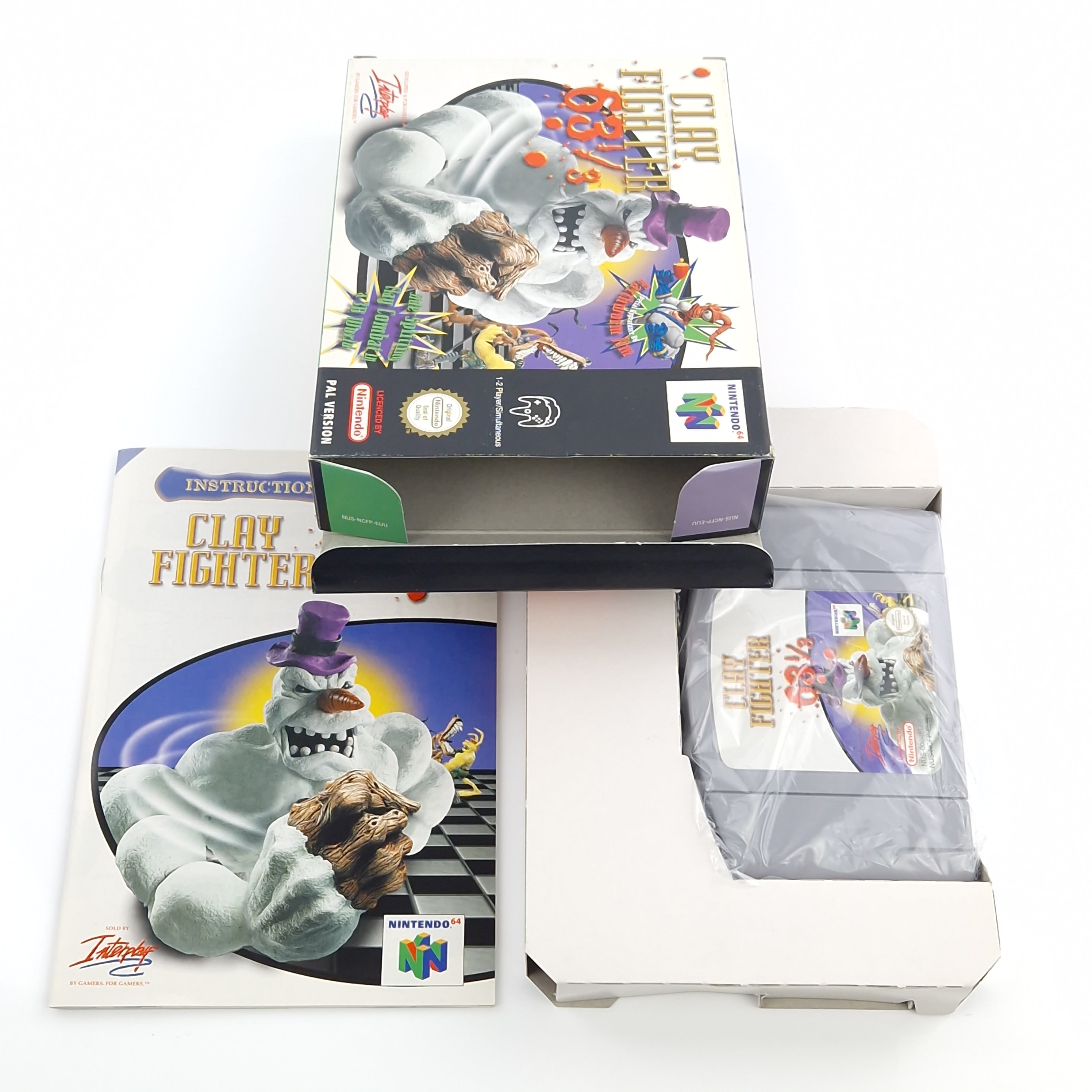 Nintendo 64 Spiel – Clay Fighter 63 1/3 (N64 PAL OVP)