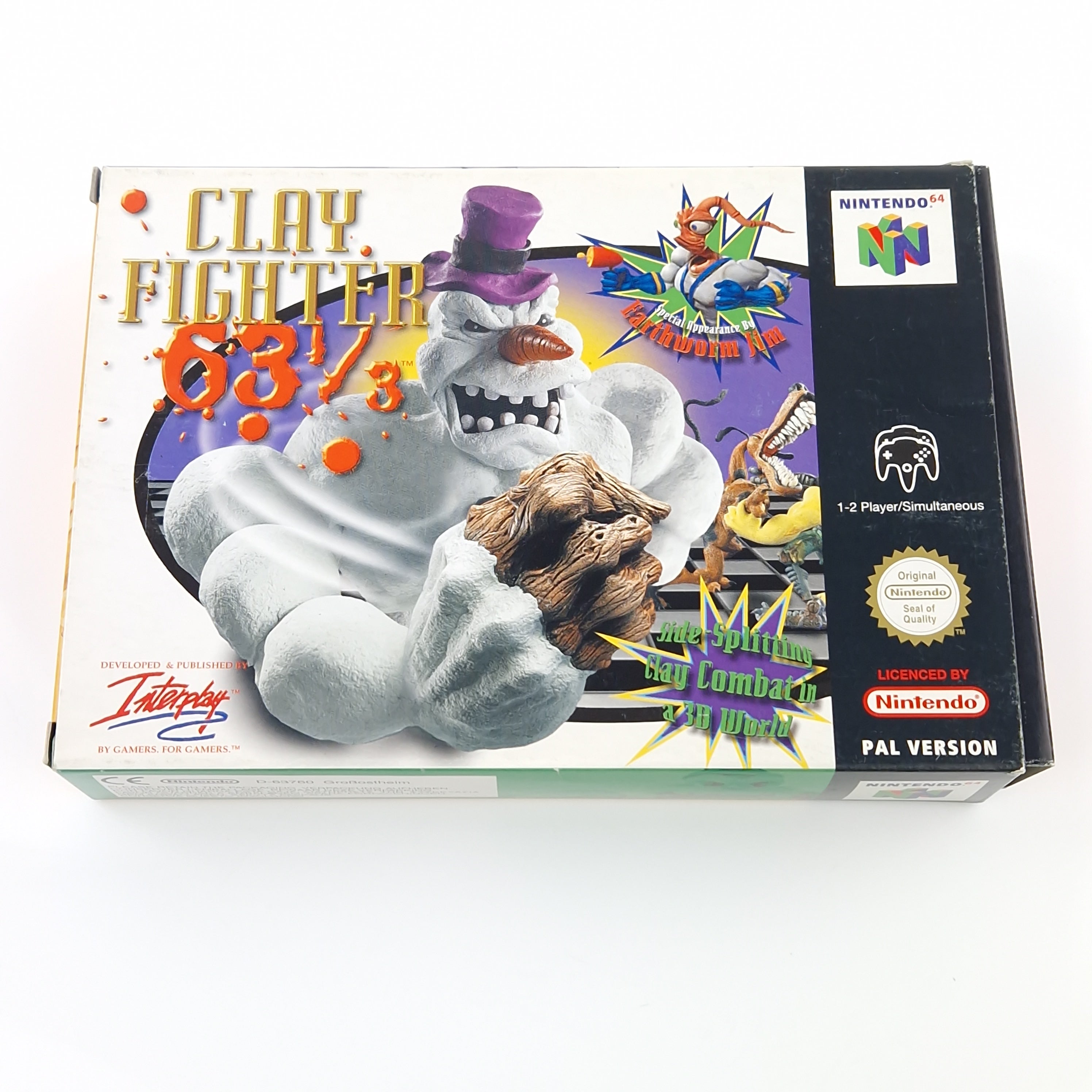 Nintendo 64 Spiel – Clay Fighter 63 1/3 (N64 PAL OVP)