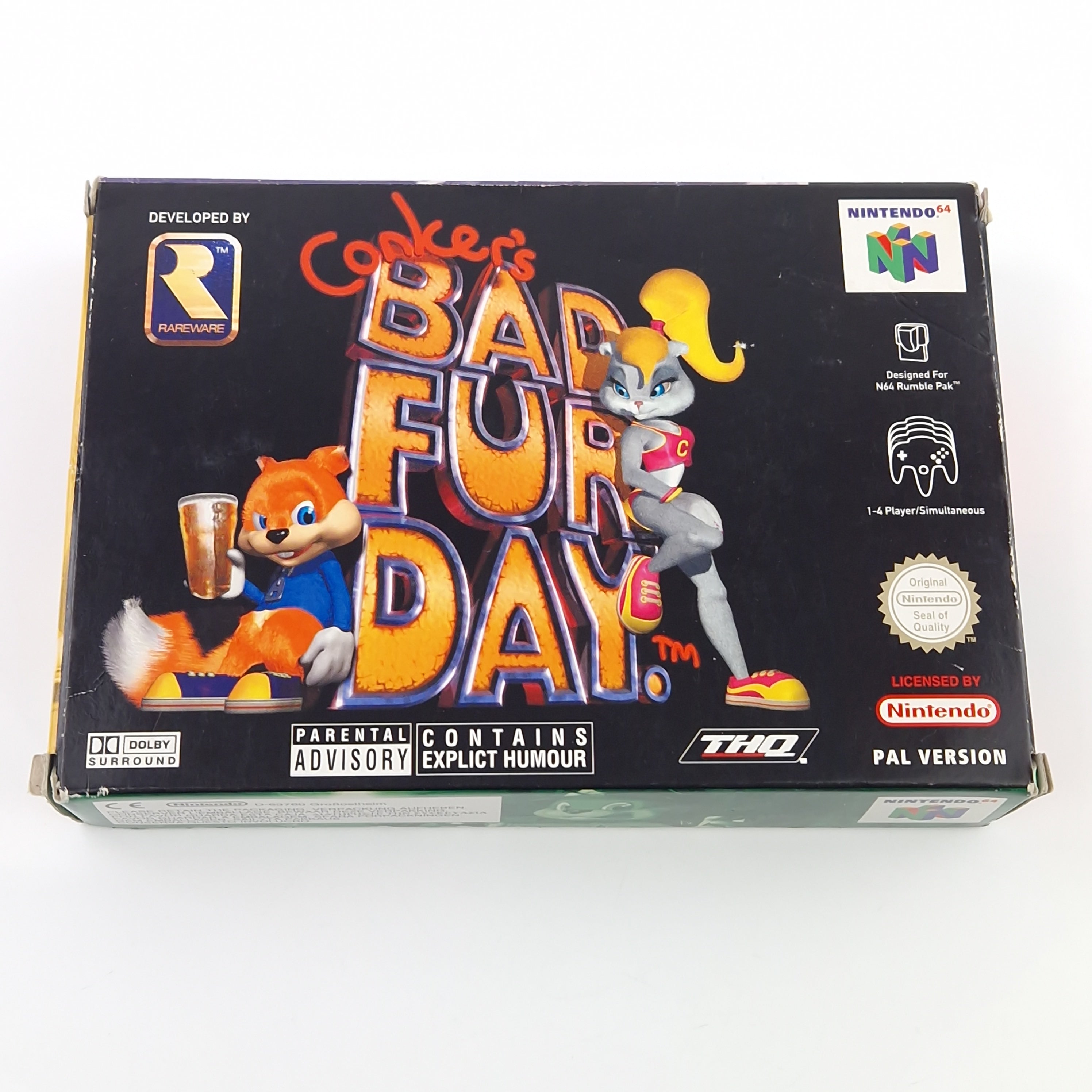Nintendo 64 Spiel – Conkers Bad Fur Day N64 PAL OVP