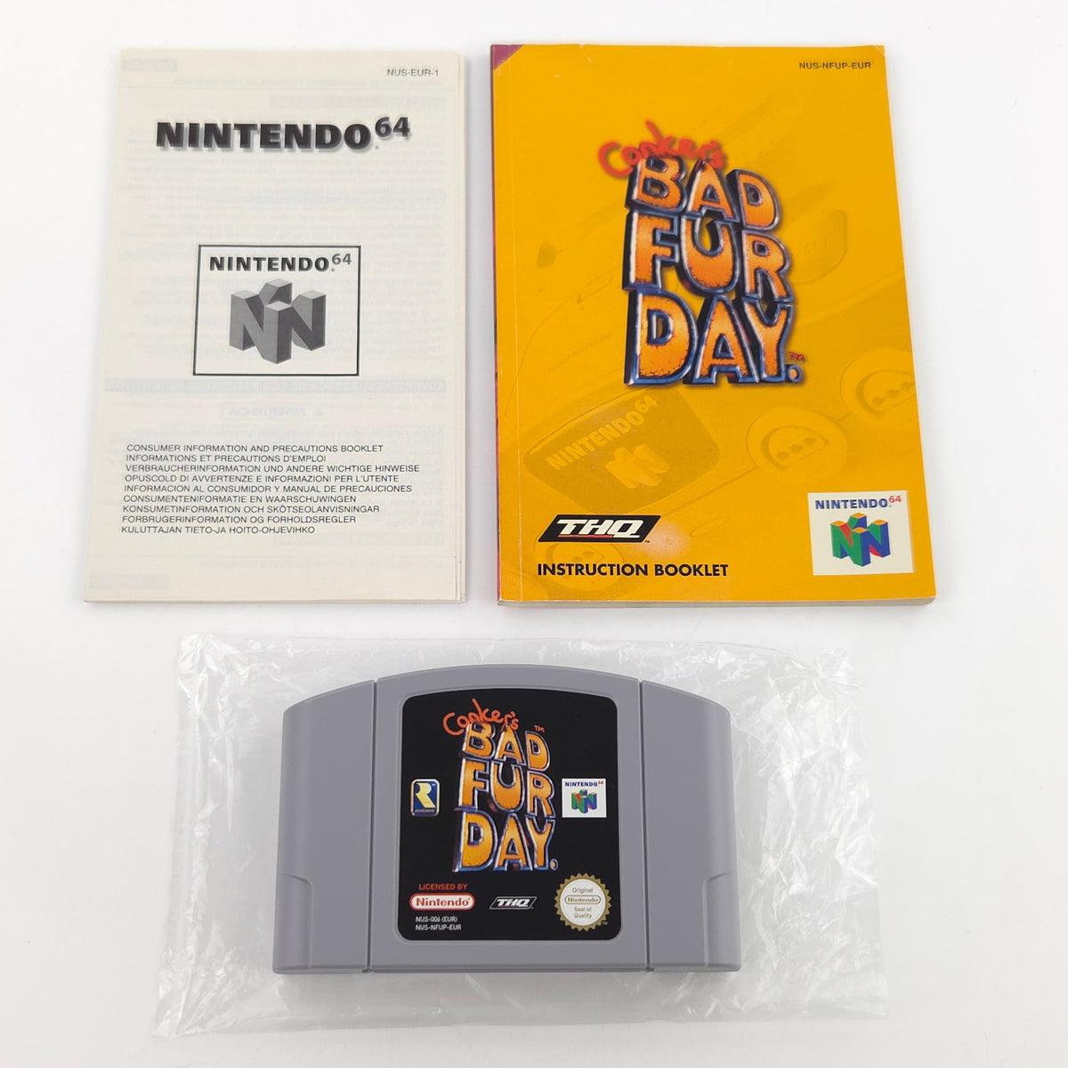 Nintendo 64 Spiel Conkers Bad Fur Day OVP