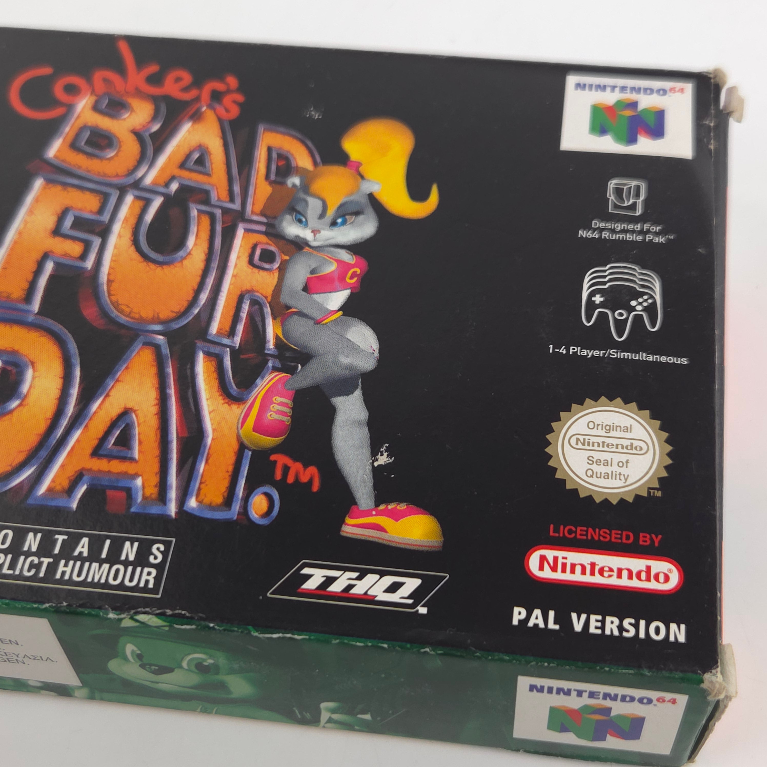 Nintendo 64 Spiel Conkers Bad Fur Day N64 OVP CIB PAL