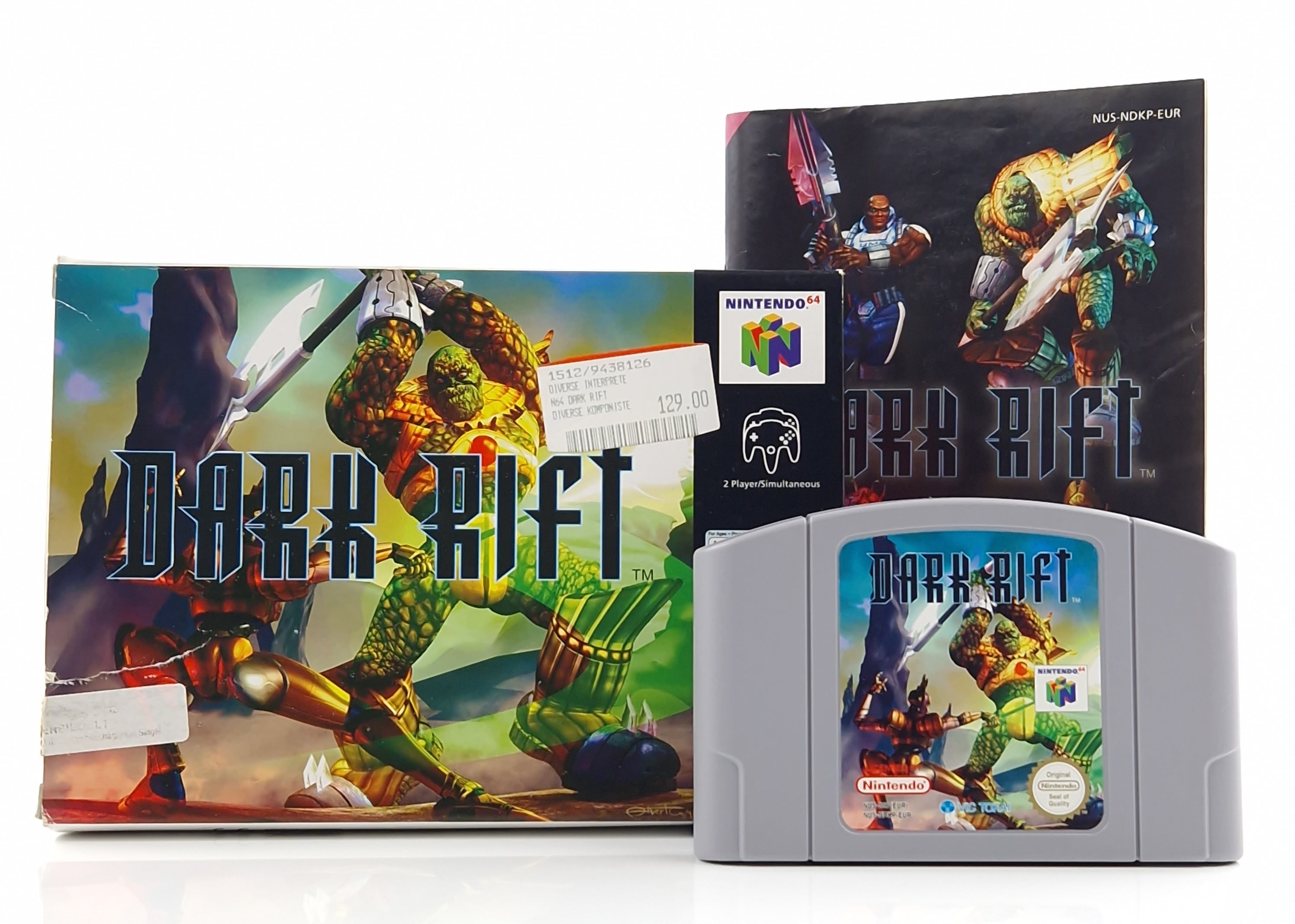 Nintendo 64 Spiel – Dark Rift Modul Anleitung OVP PAL