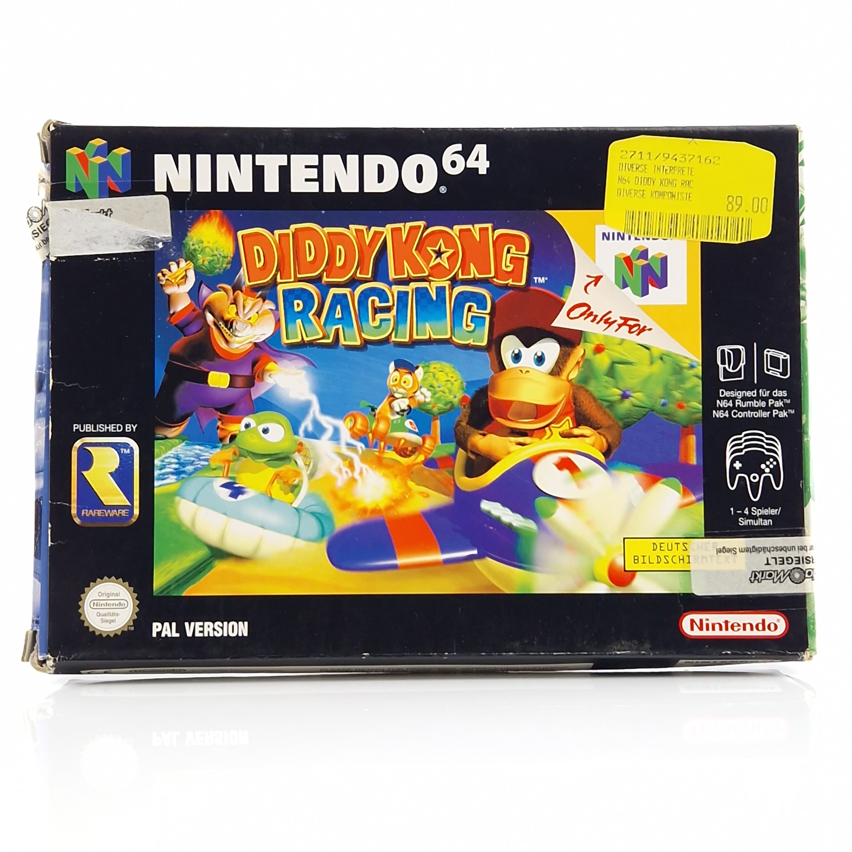 Nintendo 64 Spiel – Diddy Kong Racing OVP PAL N64