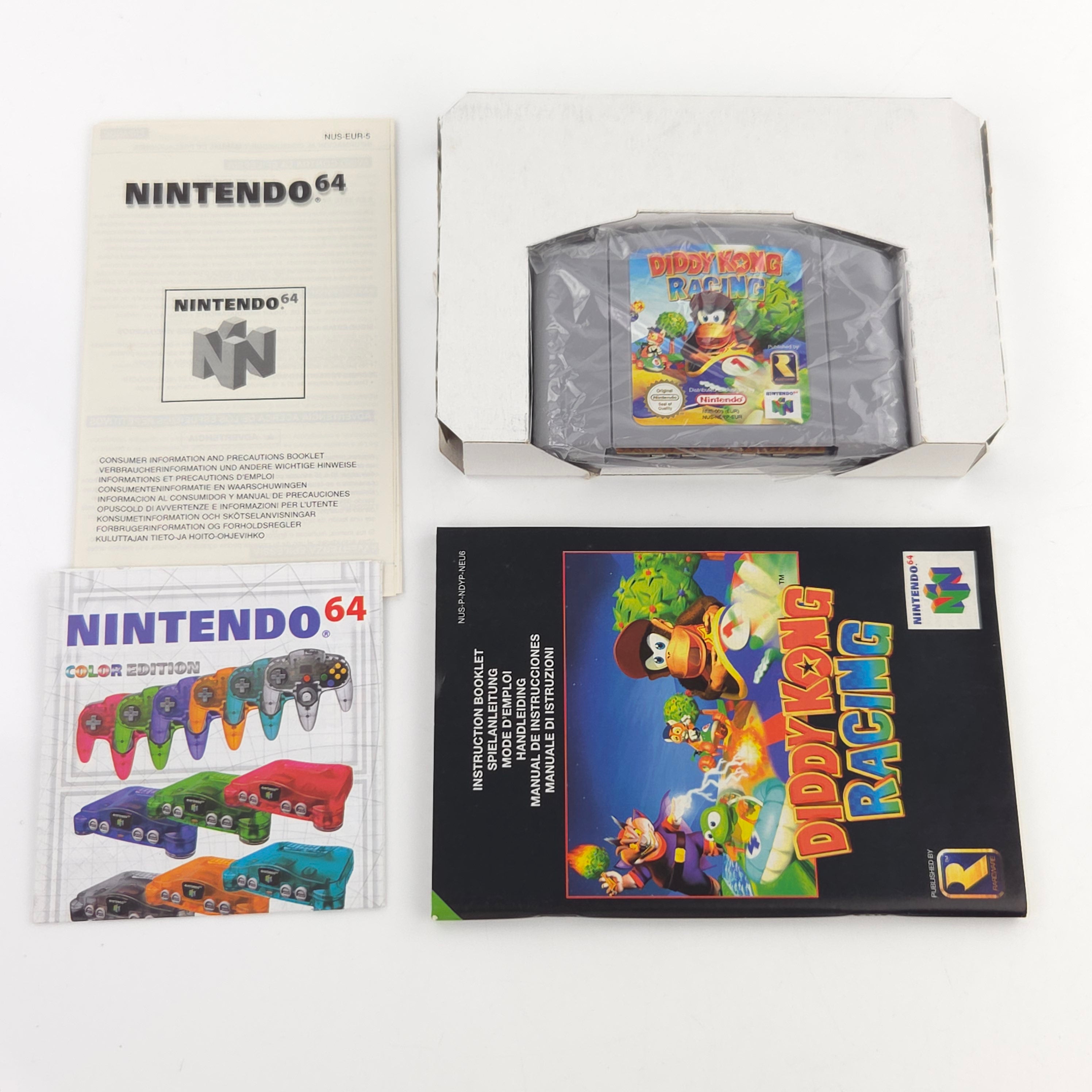 Nintendo 64 Spiel Diddy Kong Racing N64 OVP CIB PAL EUR