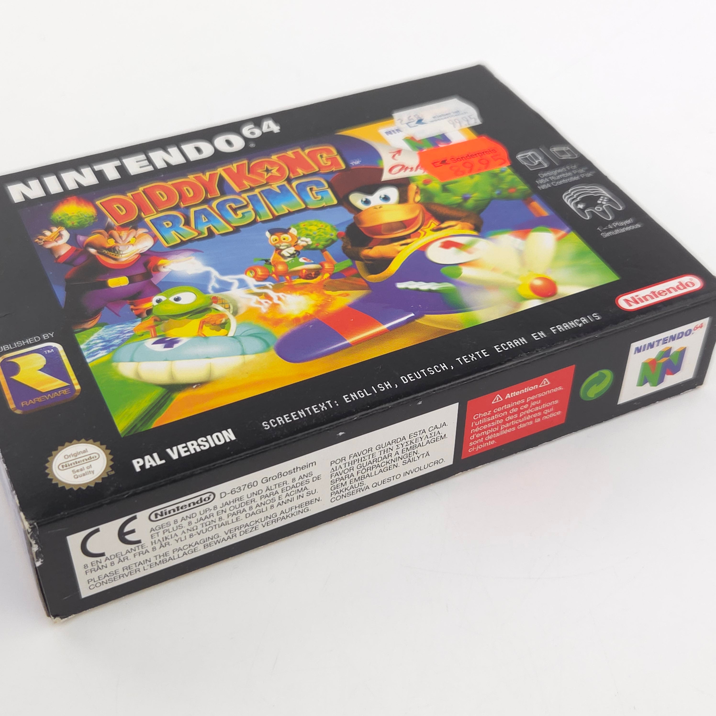 Nintendo 64 Spiel Diddy Kong Racing N64 OVP CIB PAL EUR