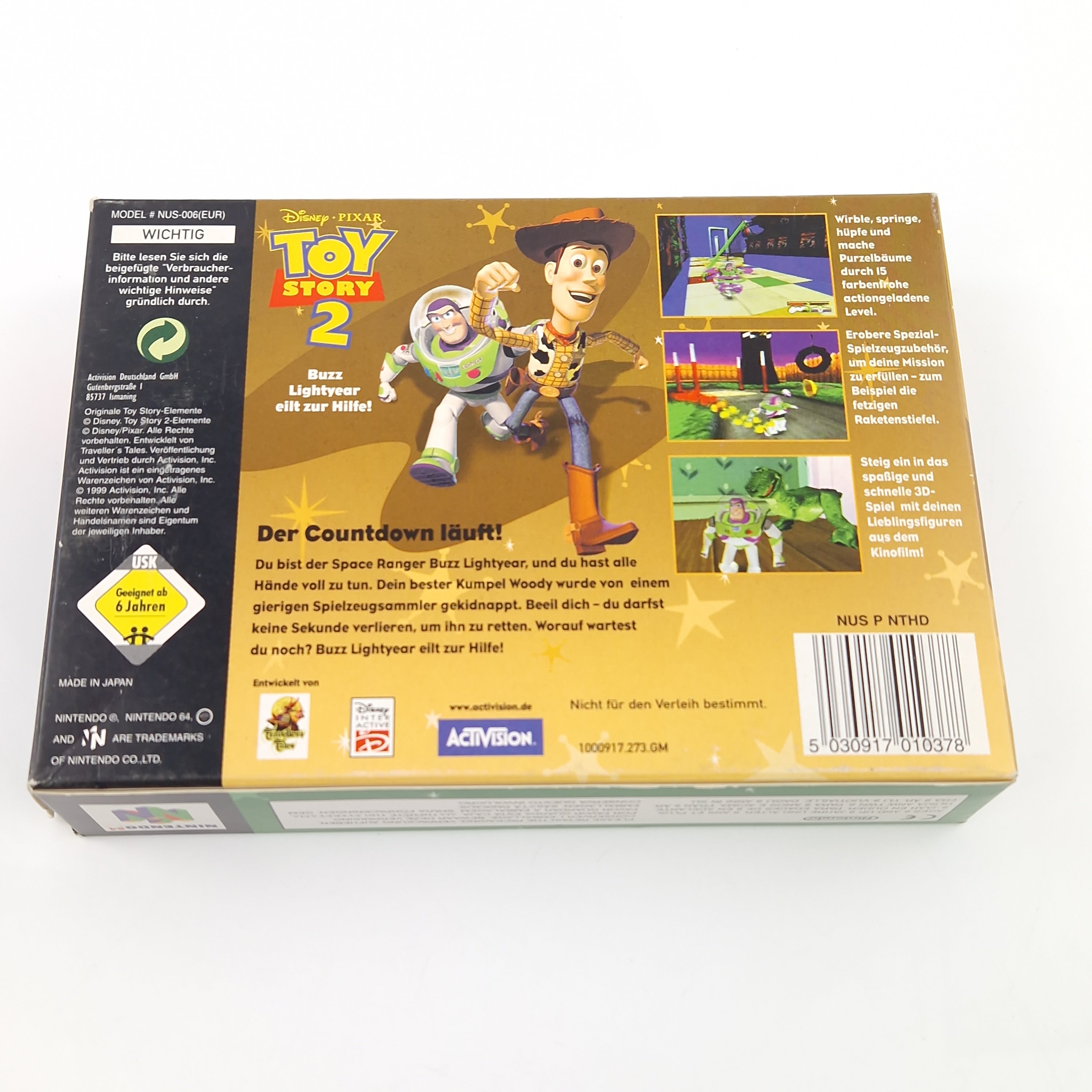 Nintendo 64 Spiel – Toy Story 2 Buzz Lightyear OVP PAL