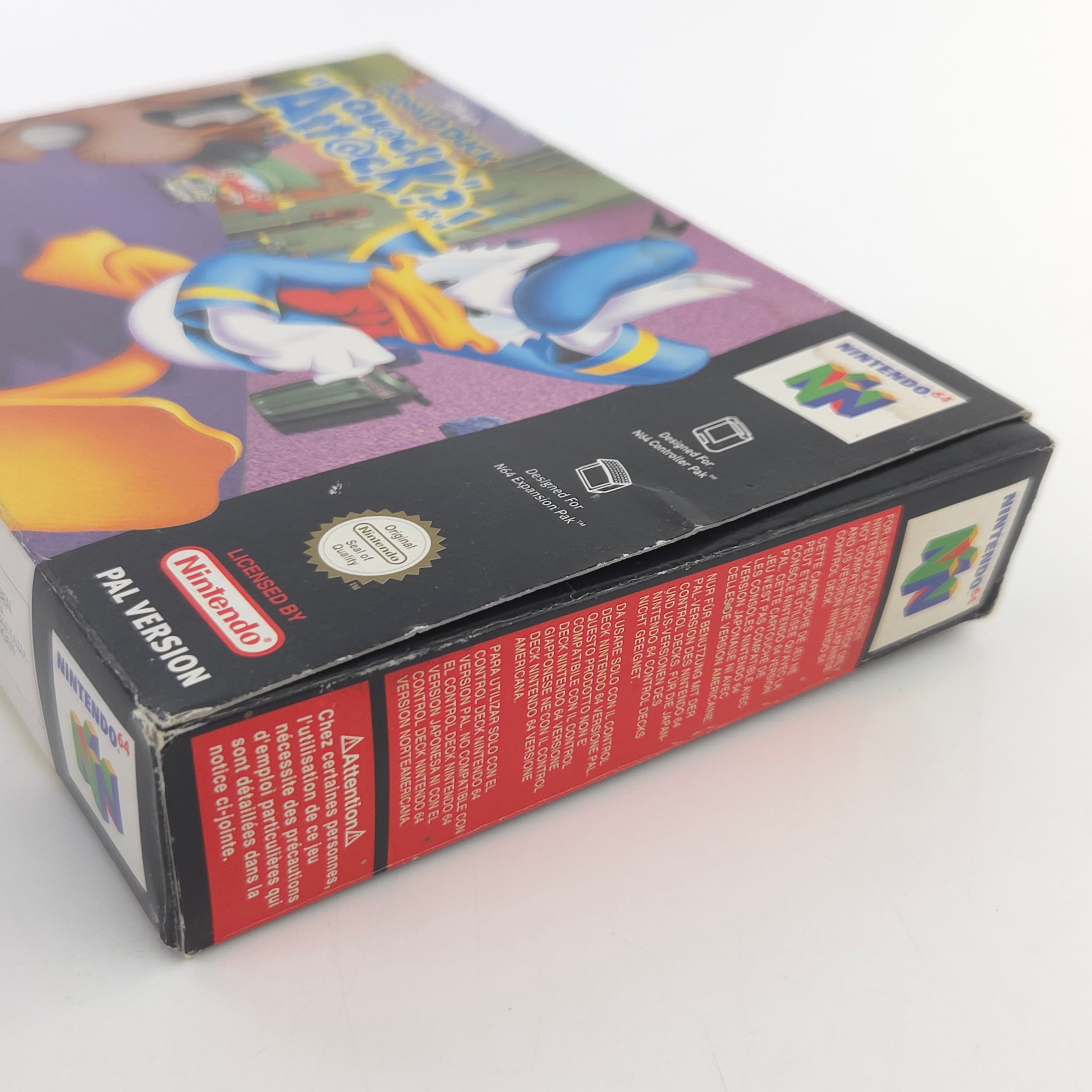 Nintendo 64 Spiel Donald Duck Quack Attack N64 OVP CIB PAL