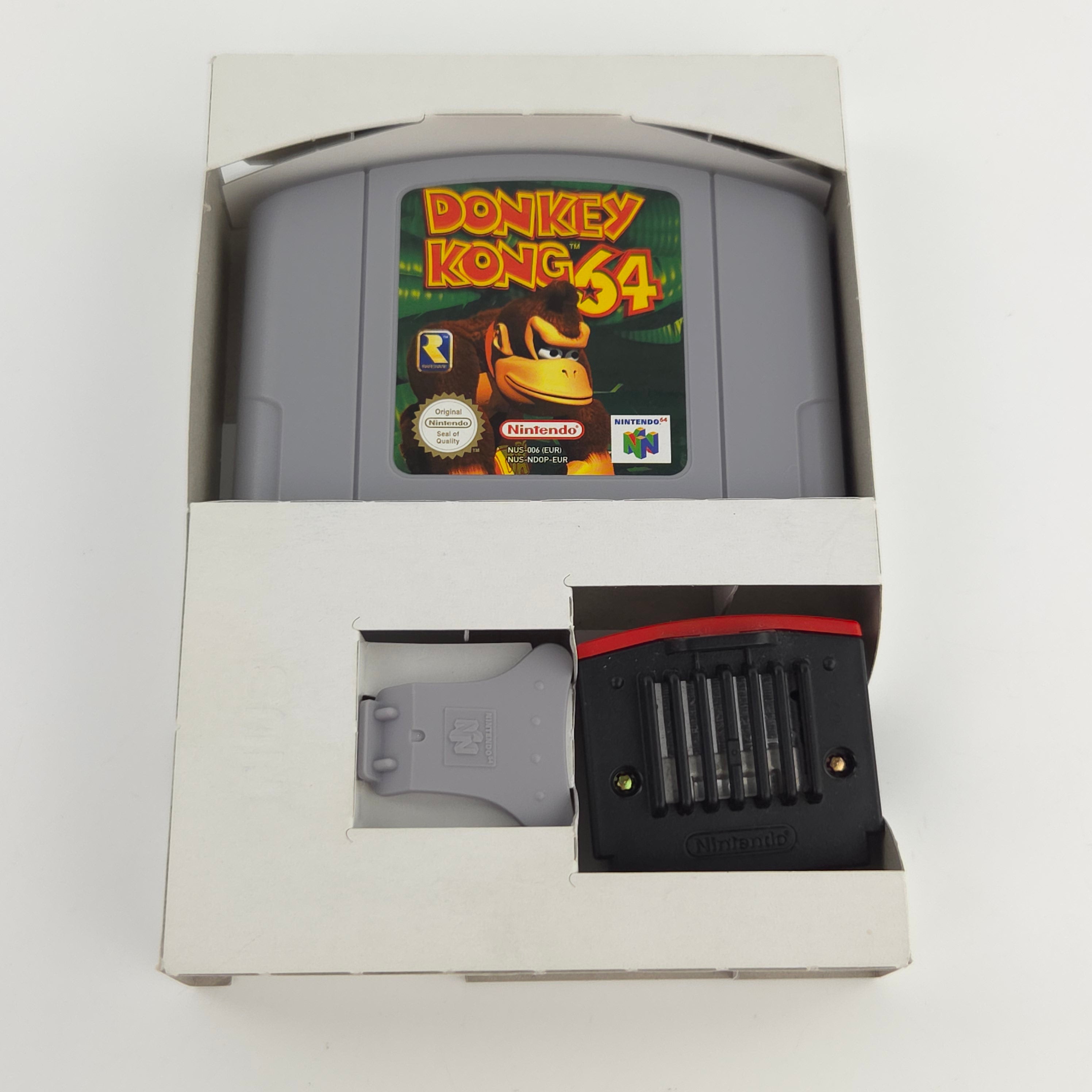Nintendo 64 Spiel Donkey Kong 64 Modul Anleitung OVP PAL