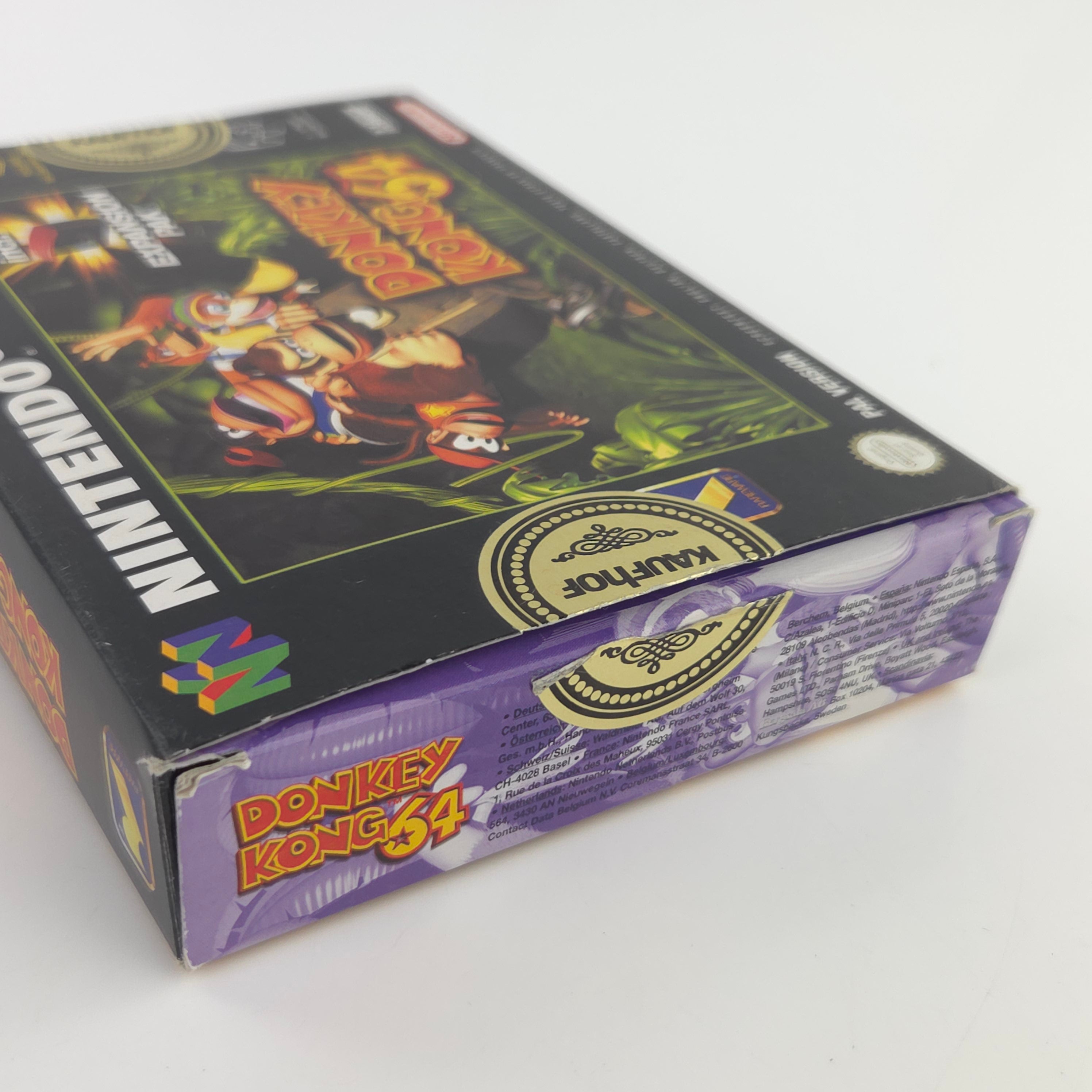 Nintendo 64 Spiel Donkey Kong 64 Modul Anleitung OVP PAL