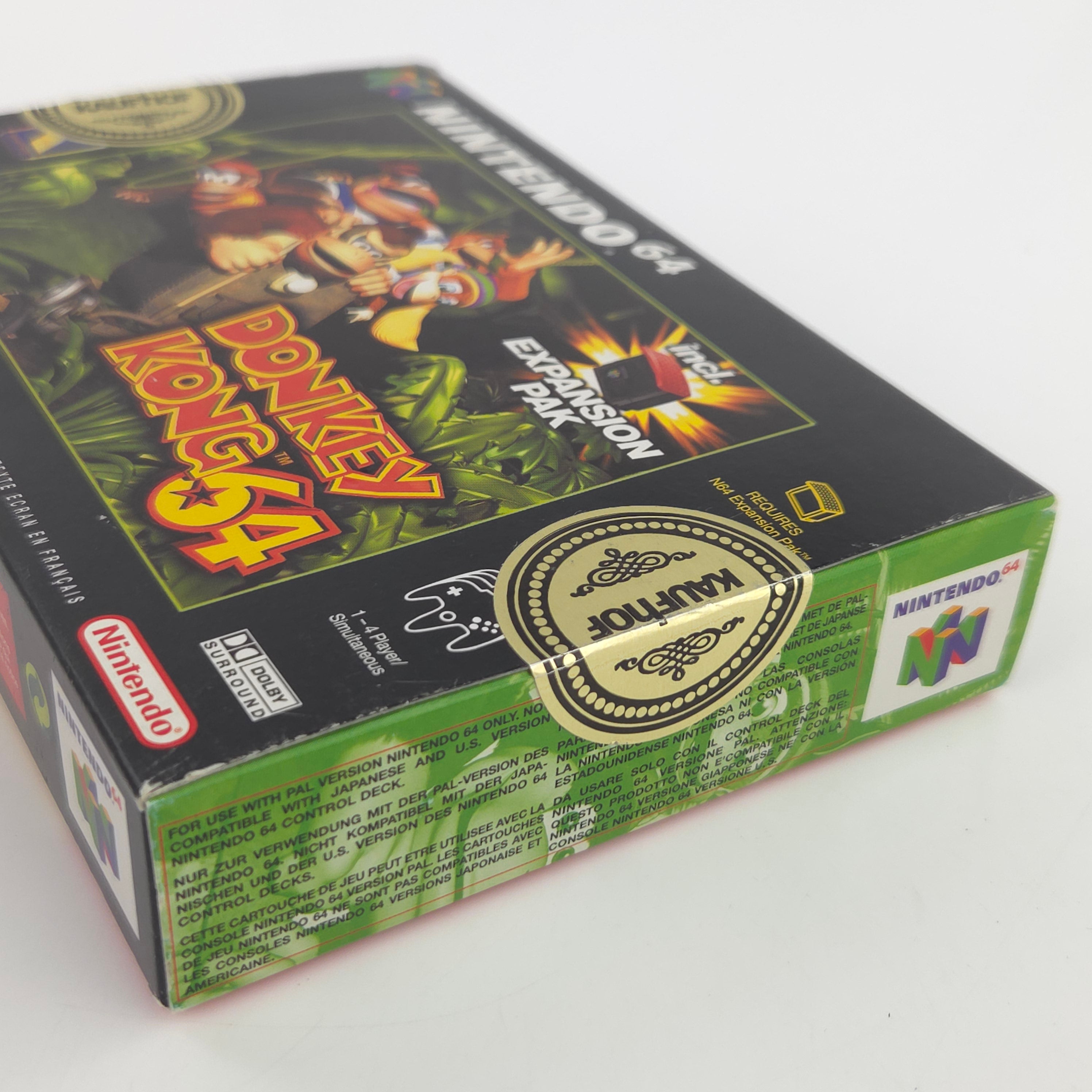 Nintendo 64 Spiel Donkey Kong 64 Modul Anleitung OVP PAL