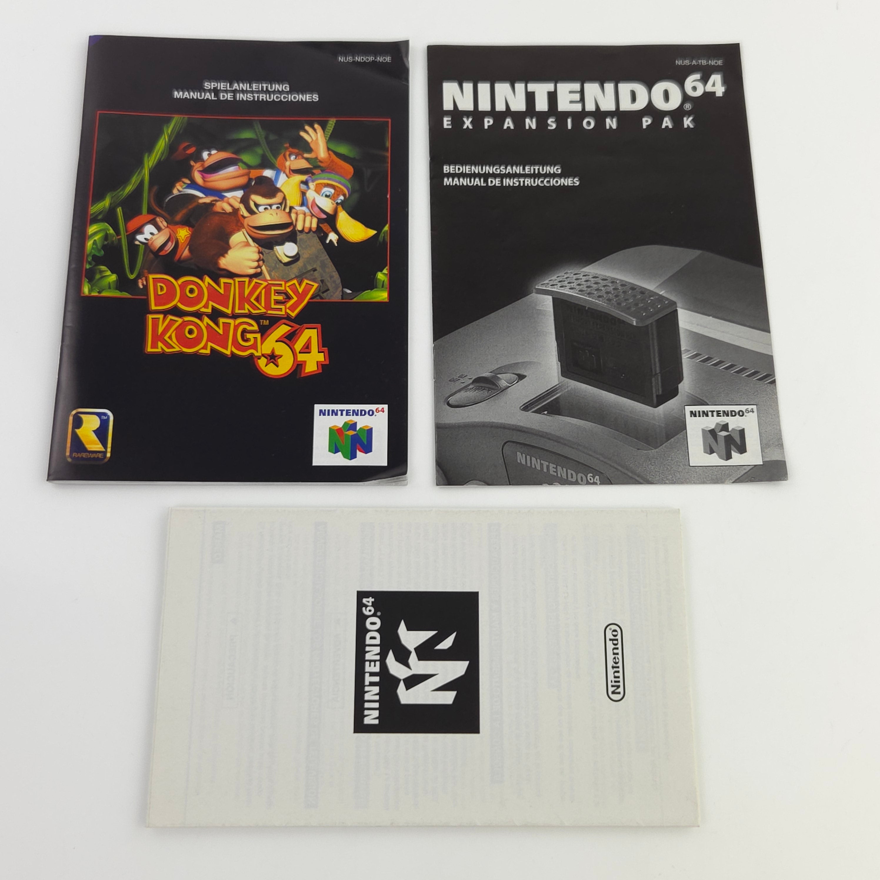 Nintendo 64 Spiel Donkey Kong 64 Modul Anleitung OVP PAL