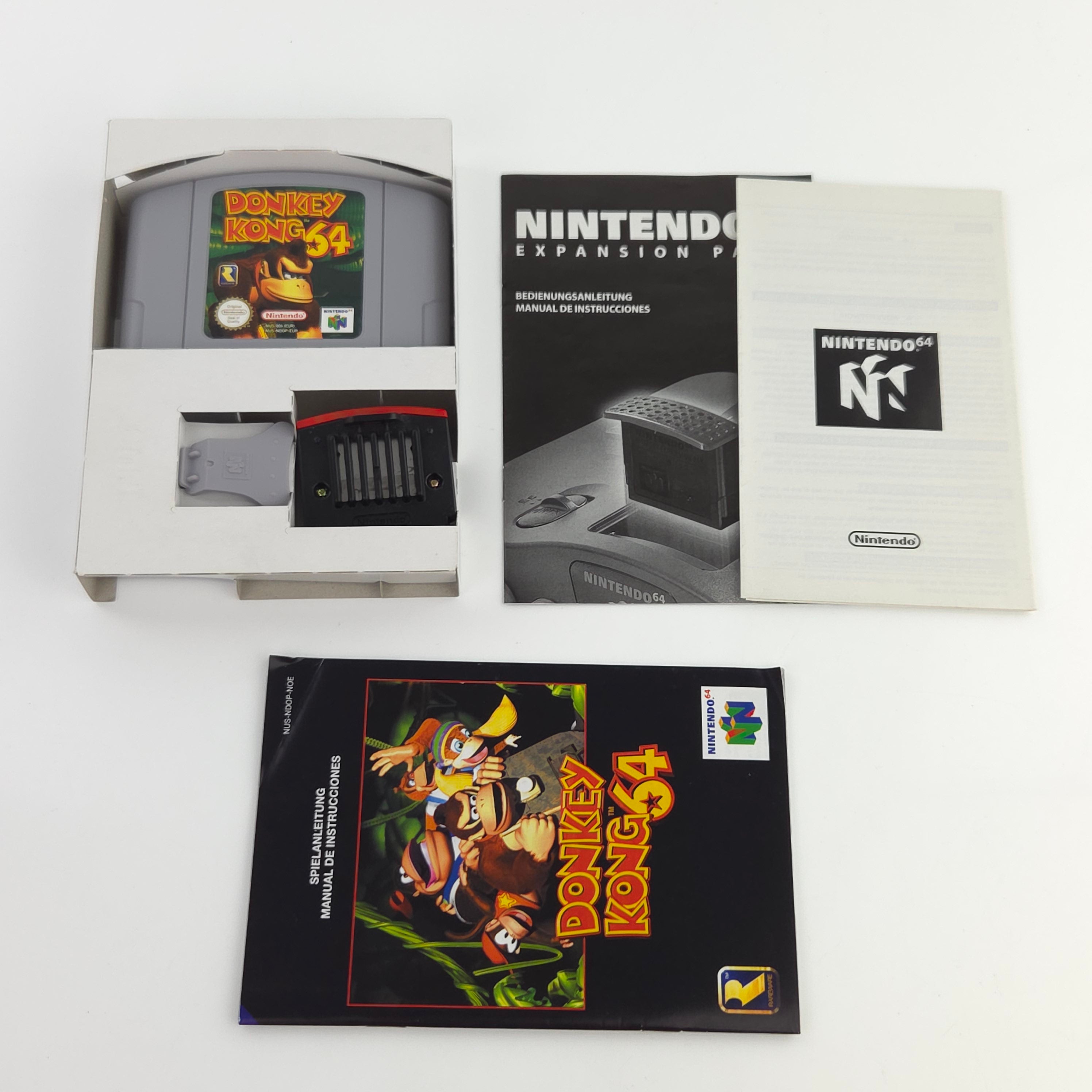 Nintendo 64 Spiel Donkey Kong 64 Modul Anleitung OVP PAL
